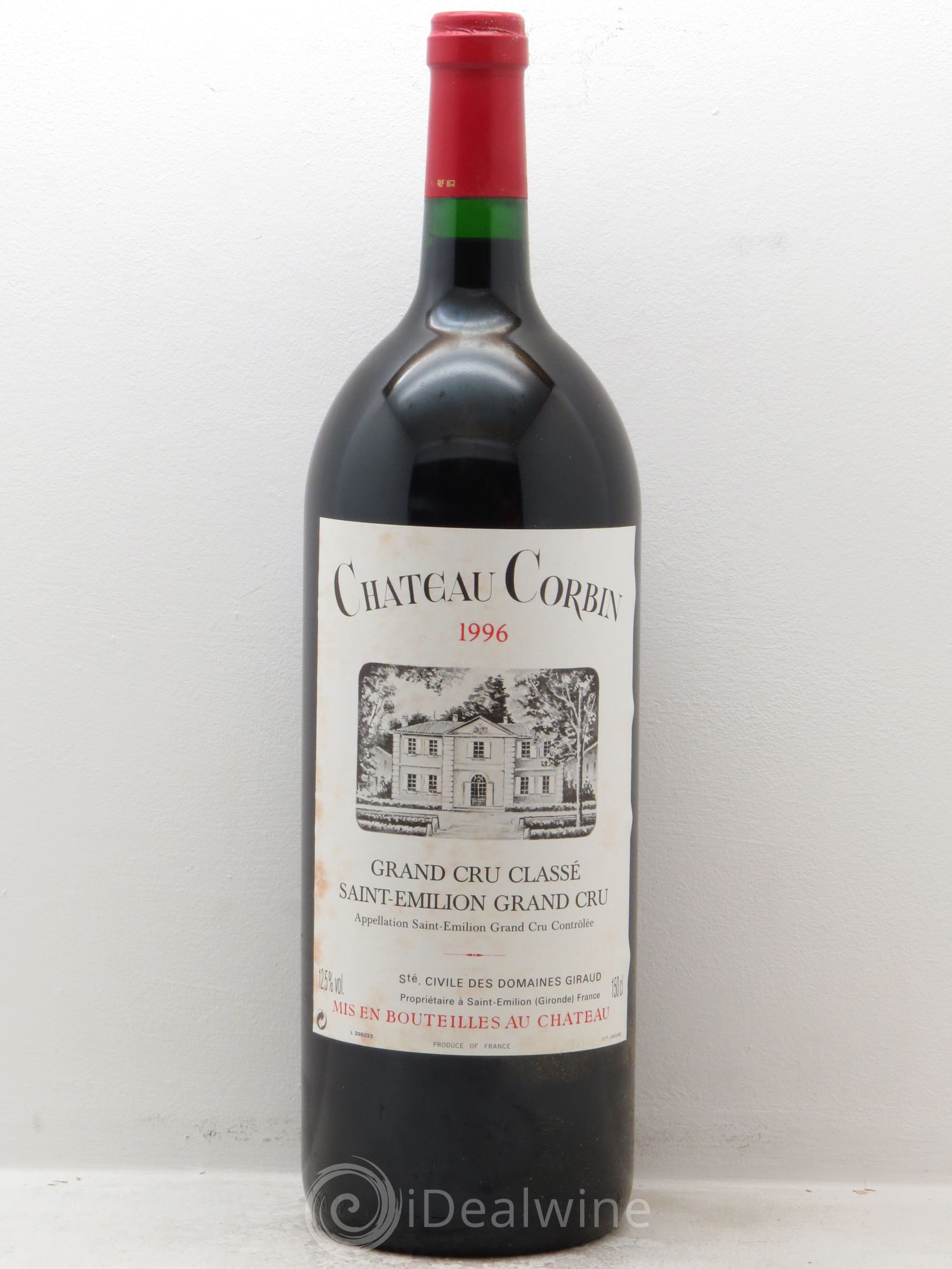 Château Corbin Grand Cru Classé 1996 - Lot de 1 magnum - 0