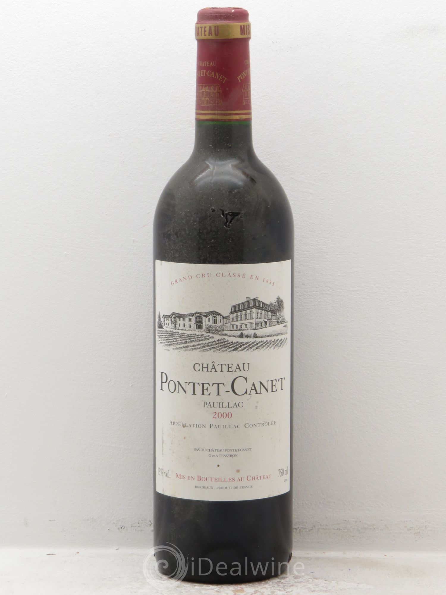 Château Pontet Canet 5ème Grand Cru Classé 2000 - Lot de 1 bouteille - 0