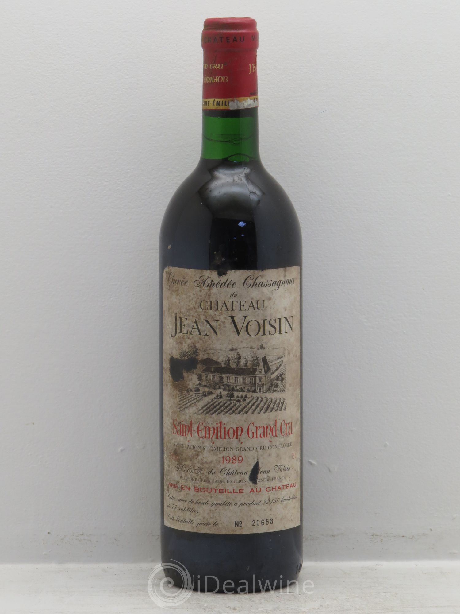 Saint-Émilion Château Jean Voisin 1989 - Posten von 1 Flasche - 0