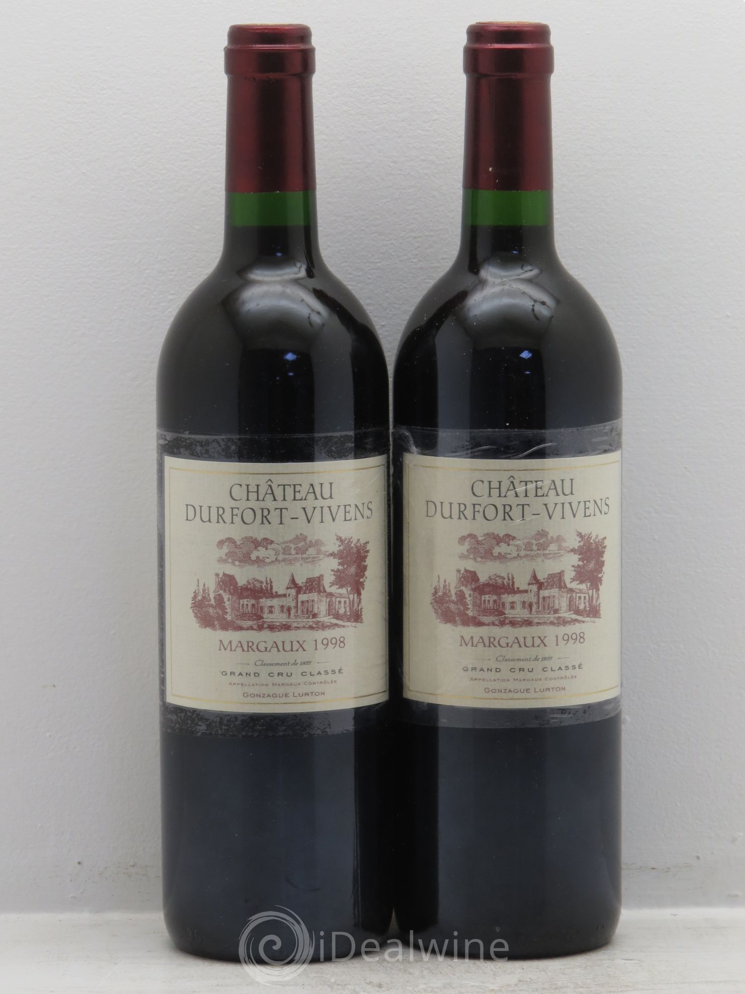 Château Durfort Vivens 2ème Grand Cru Classé 1998 - Lot de 2 bouteilles - 0
