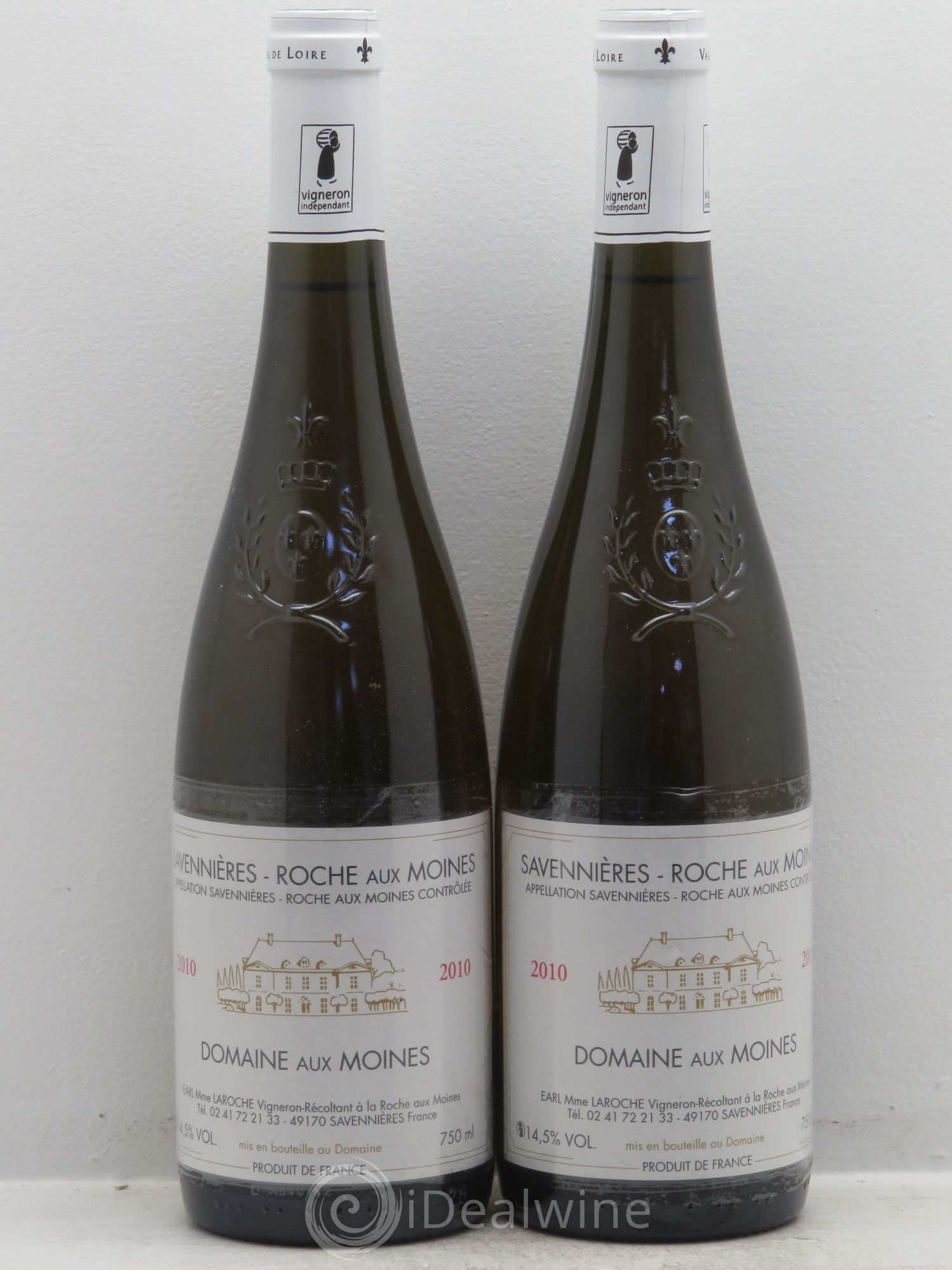 Savennières Roche aux Moines 2010 - Posten von 2 Flaschen - 0