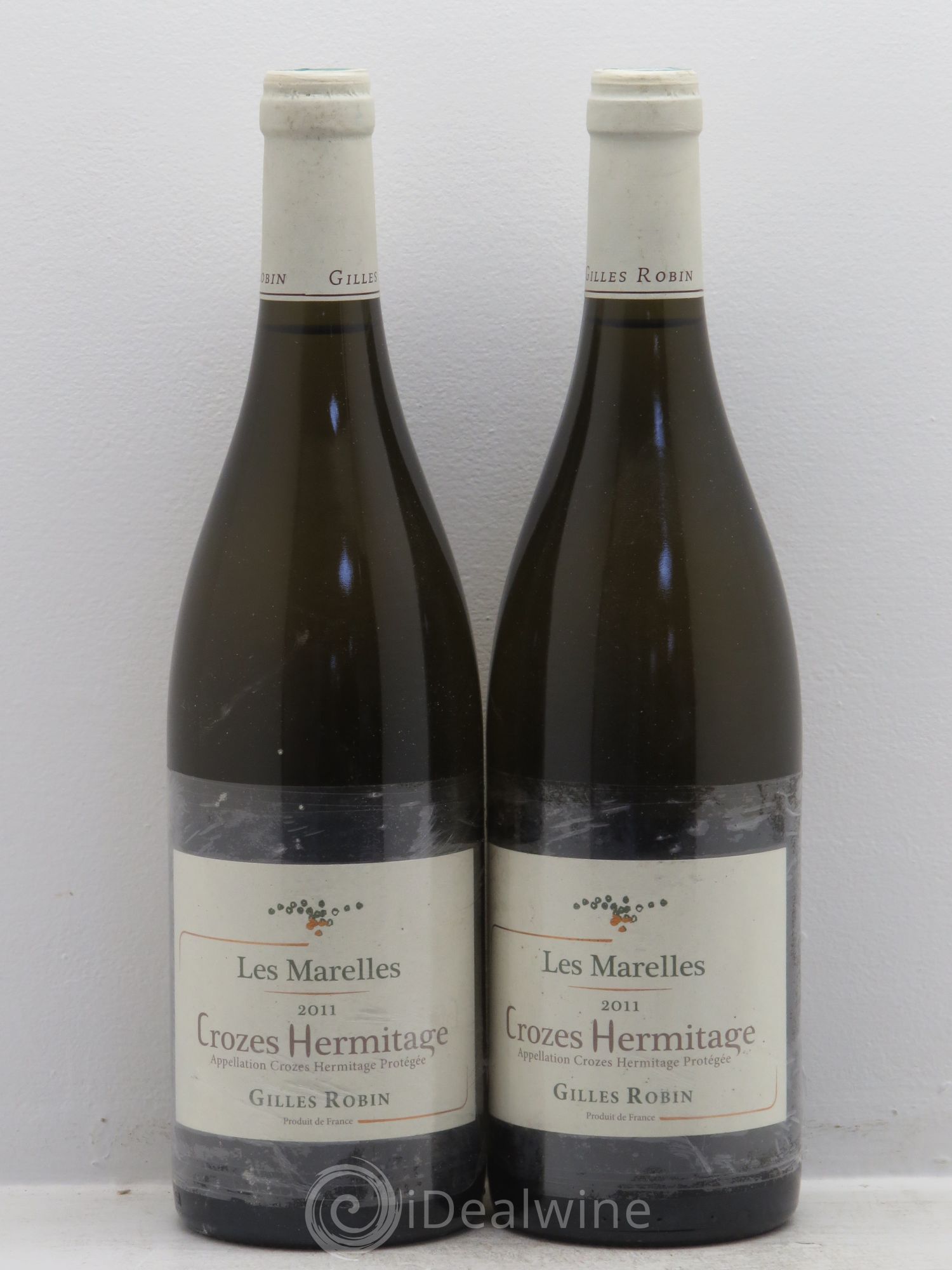 Crozes-Hermitage Les Marelles - Gilles Robin (sans prix de réserve) 2011 - Posten von 2 Flaschen - 0