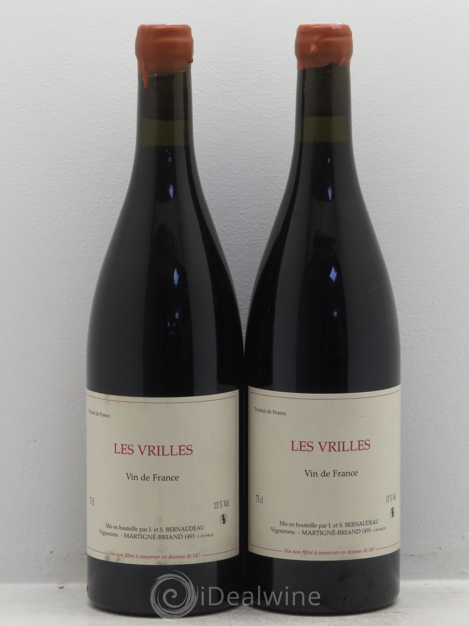 Vin de France Les Vrilles Stéphane Bernaudeau (Domaine) 2011 - Lot de 2 bouteilles - 0