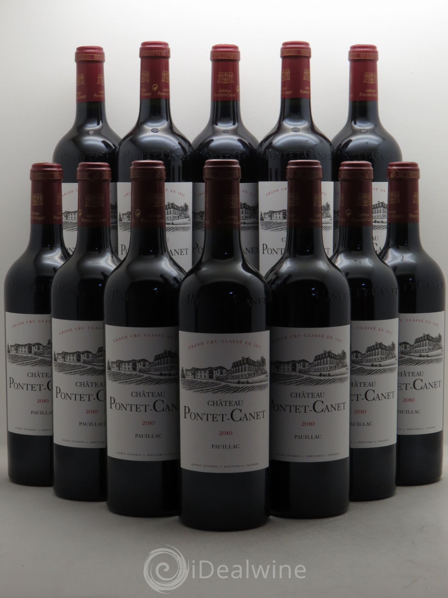 Château Pontet Canet 5ème Grand Cru Classé 2010 - Lot de 12 bouteilles - 0