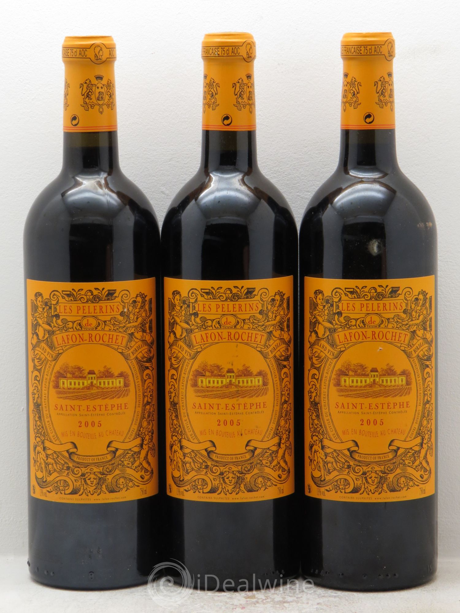 Saint-Estèphe Les Pelerins de Lafont-Rochet 2005 - Posten von 3 Flaschen - 0