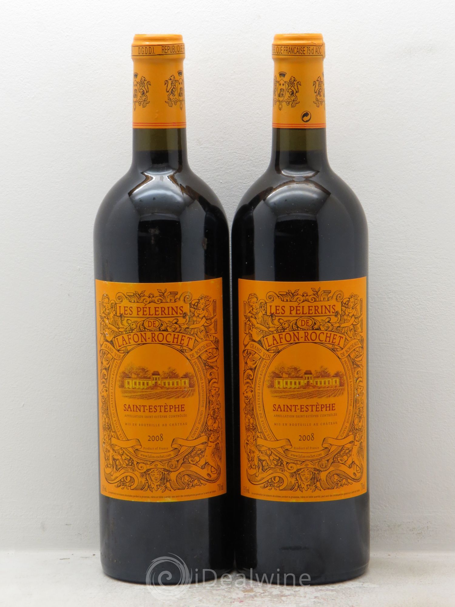 Saint-Estèphe Les Pelerins de Lafont-Rochet 2008 - Posten von 2 Flaschen - 0