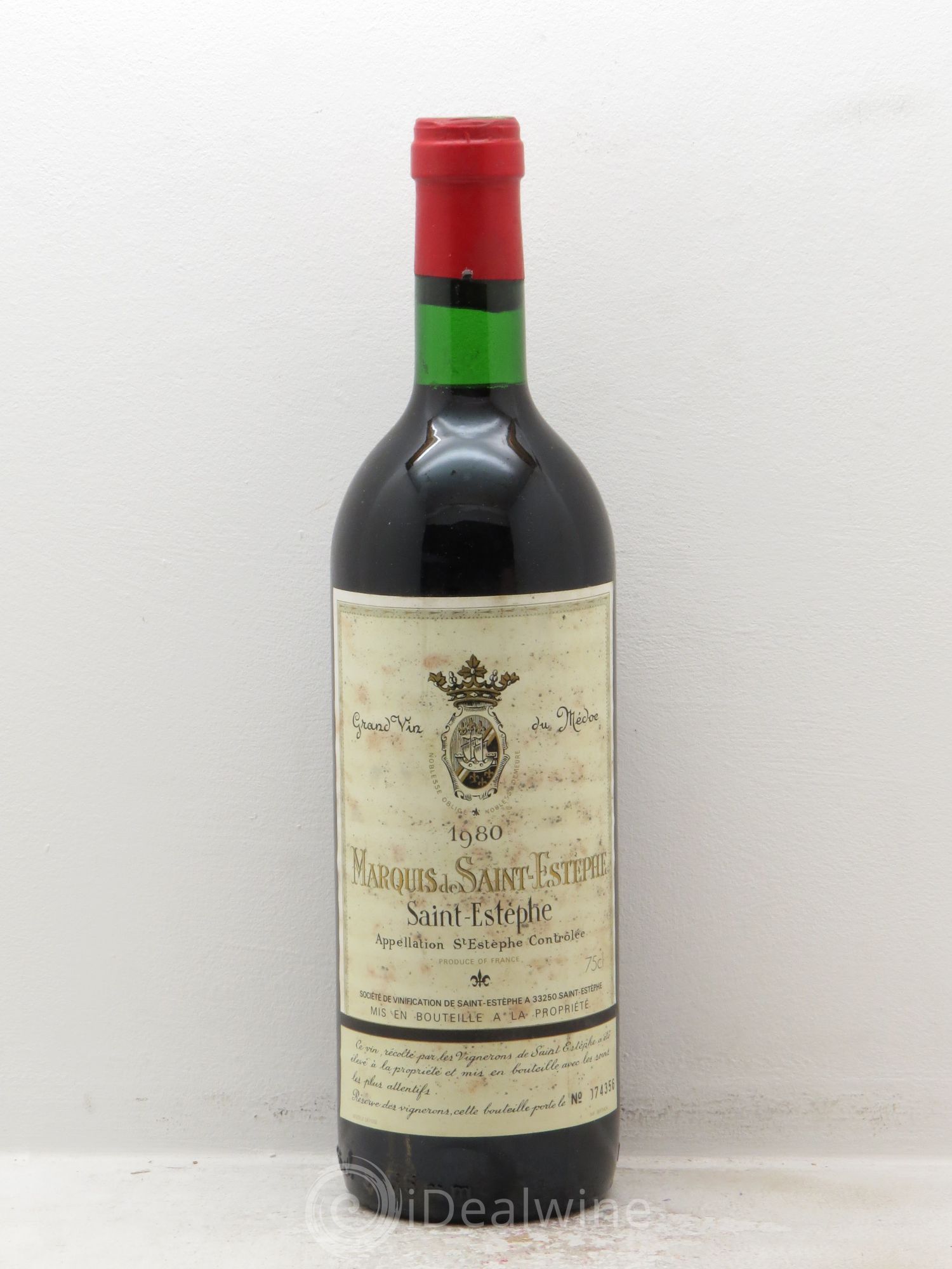 Marquis de Saint Estèphe 1980 - Lot de 1 bouteille - 0