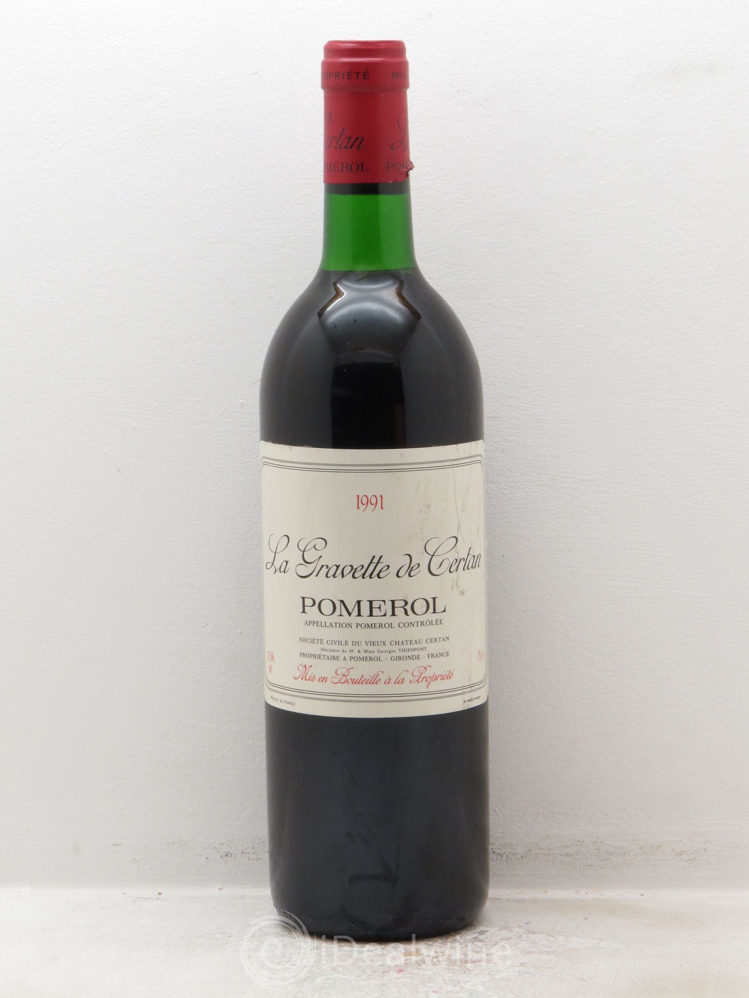 Pomerol la Gravette de Certan 1991 - Posten von 6 Flaschen - 0