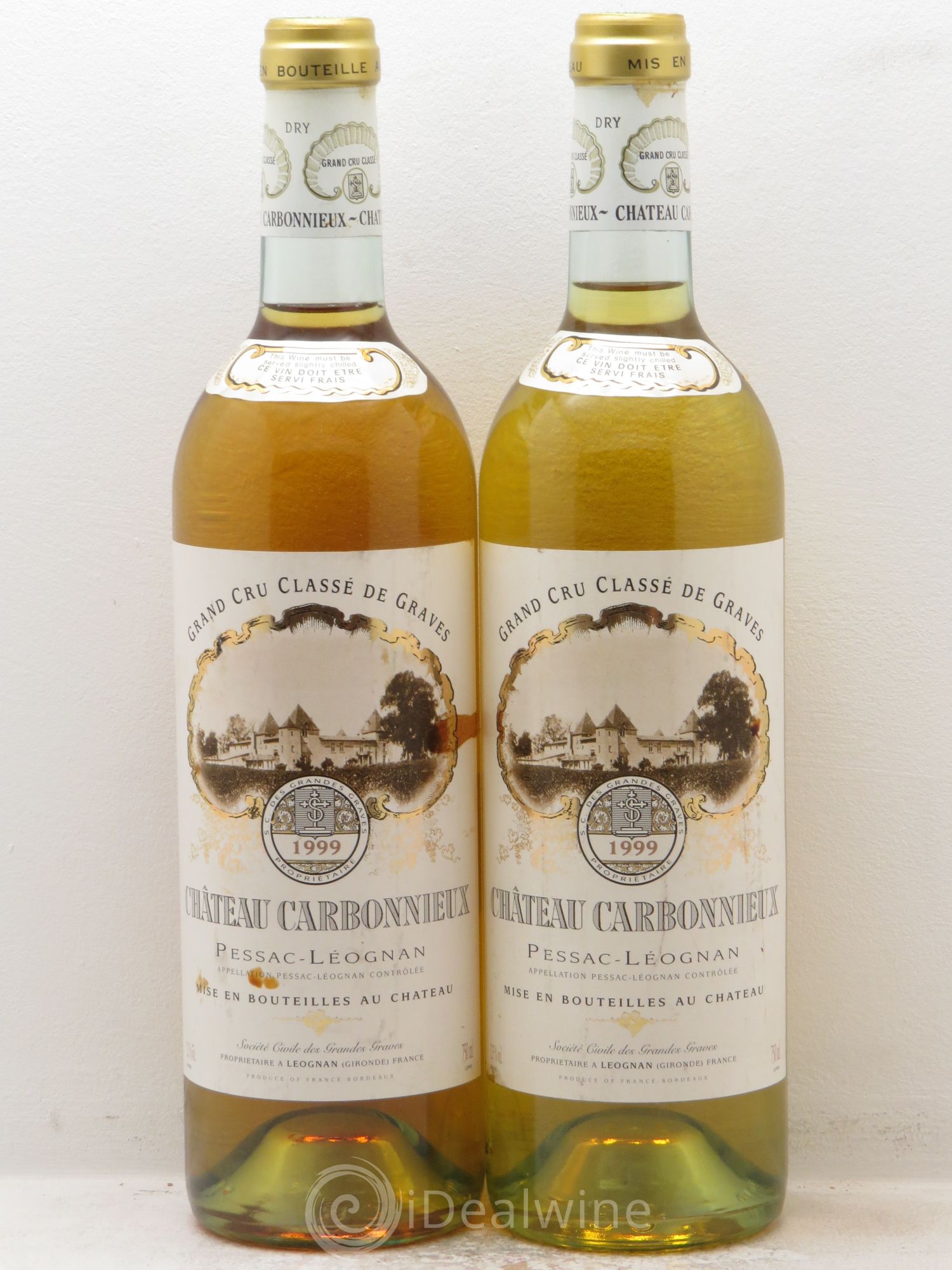 Château Carbonnieux Cru Classé de Graves 1999 - Lot de 2 bouteilles - 0