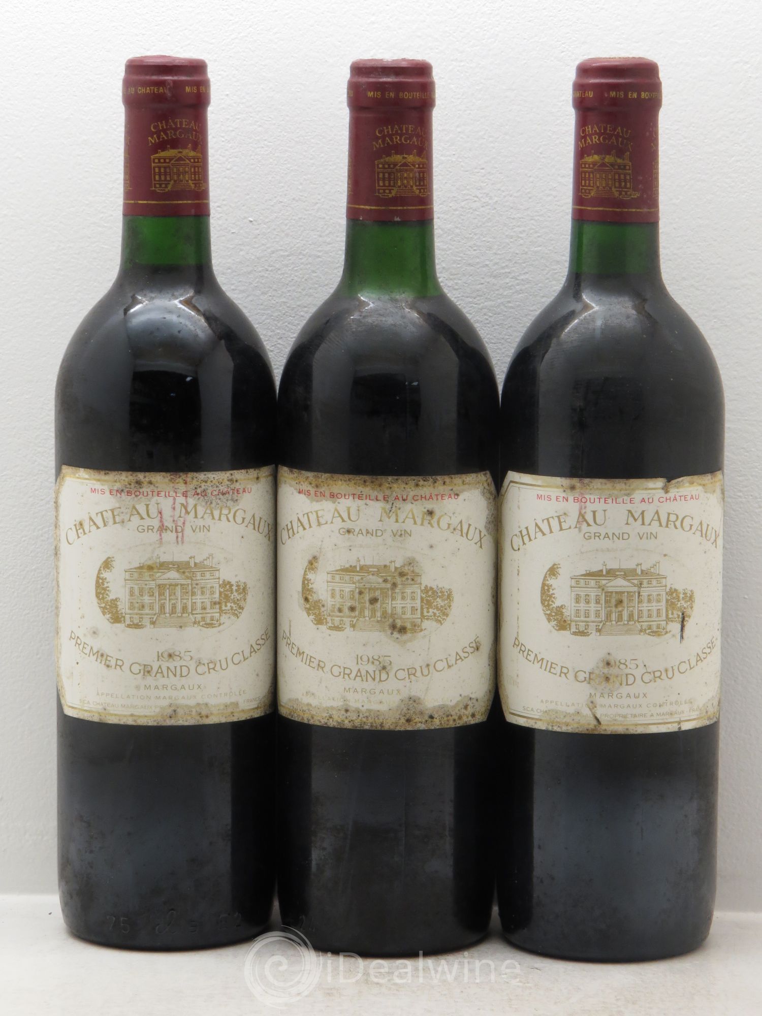 Château Margaux 1er Grand Cru Classé 1985 - Lot de 3 bouteilles - 0