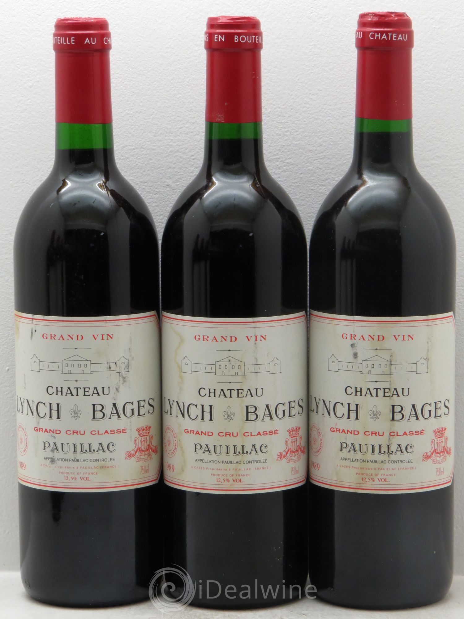 Château Lynch Bages 5ème Grand Cru Classé 1989 - Lot de 6 bouteilles - 1