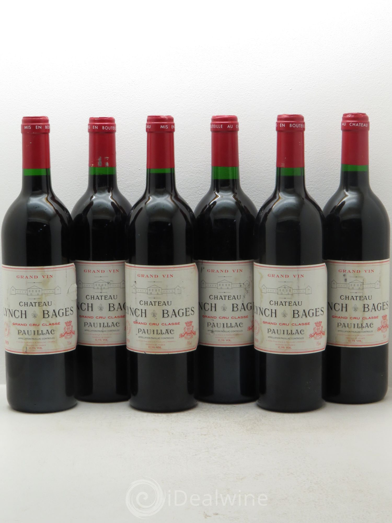 Château Lynch Bages 5ème Grand Cru Classé 1989 - Lot de 6 bouteilles - 0