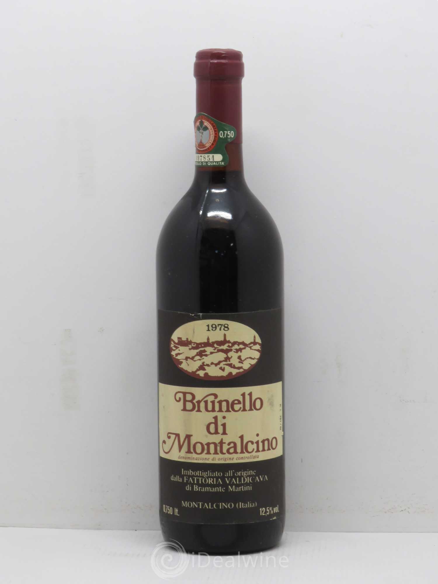 Brunello di Montalcino Fattoria Valdicava 1978 - Posten von 1 Flasche - 0