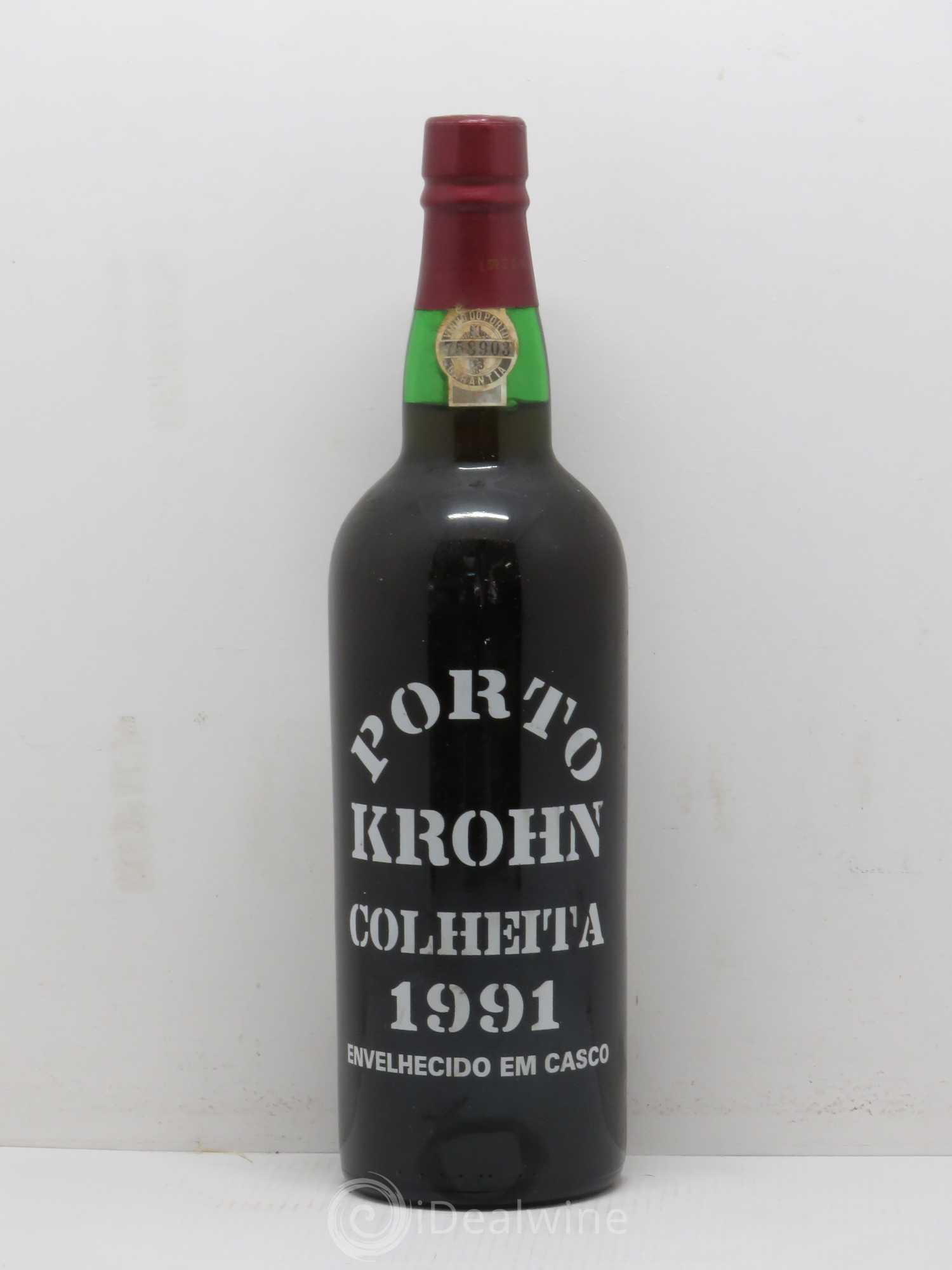 Porto Krohn Colheita 1991 - Lot de 1 bouteille - 0