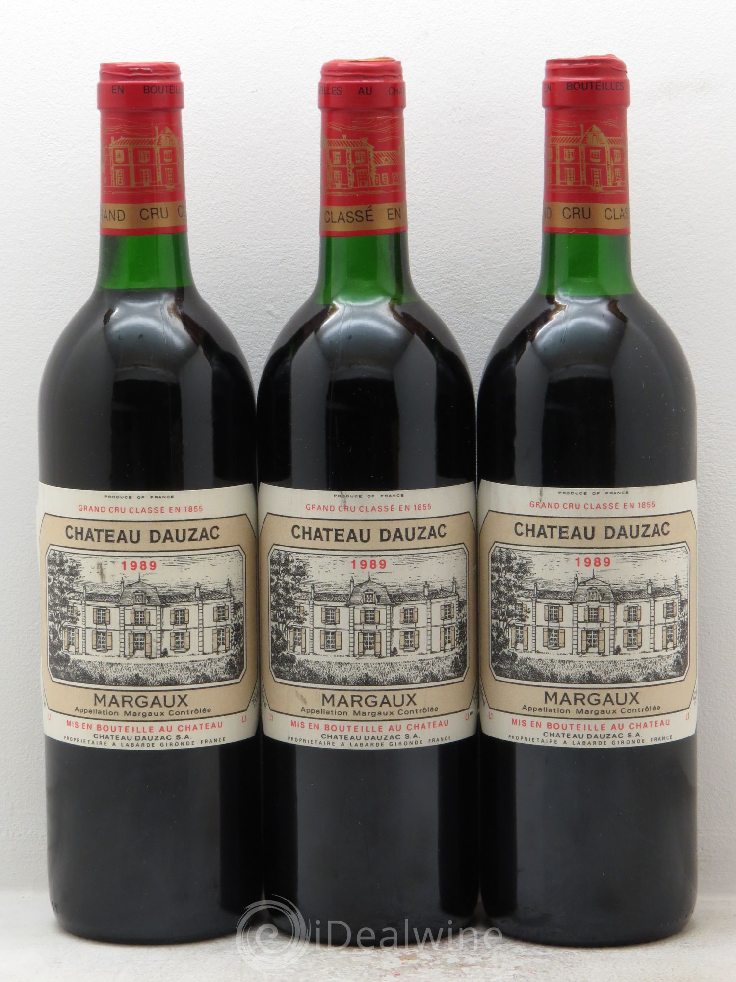 Château Dauzac 5ème Grand Cru Classé 1989 - Lot de 3 bouteilles - 0