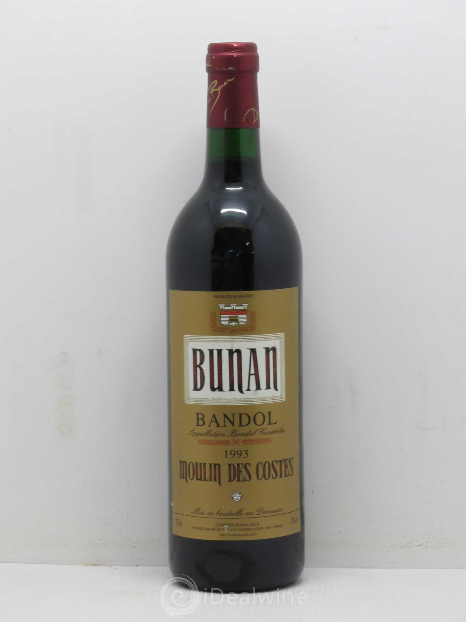 Bandol Moulin des Costes 1993 - Posten von 1 Flasche - 0
