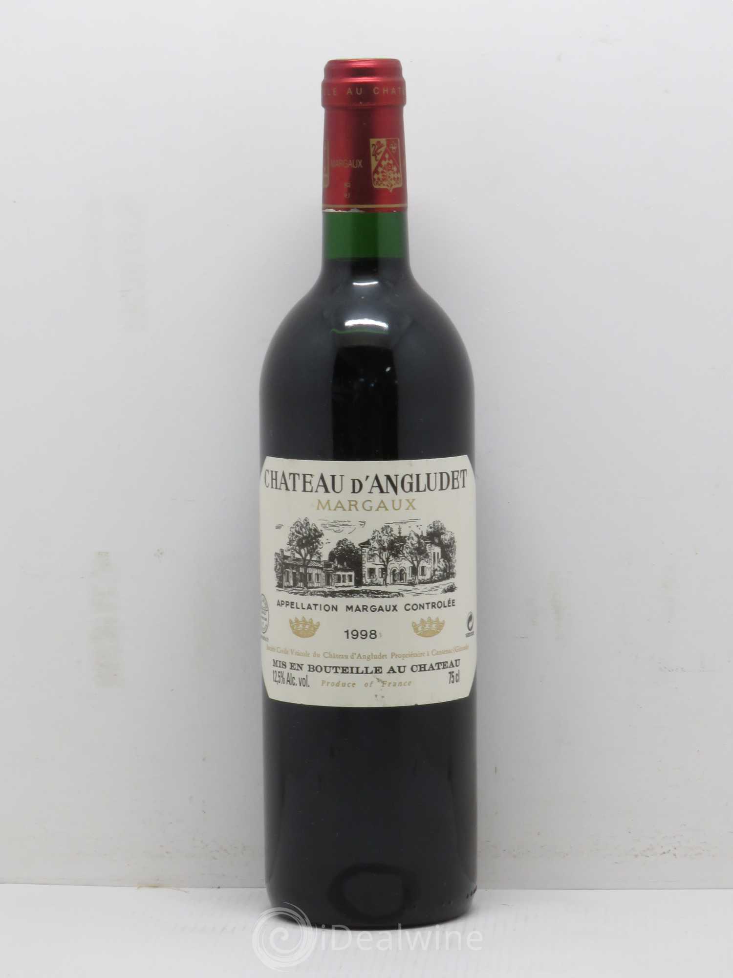 Château d' Angludet Cru Bourgeois 1998 - Lot de 1 bouteille - 0