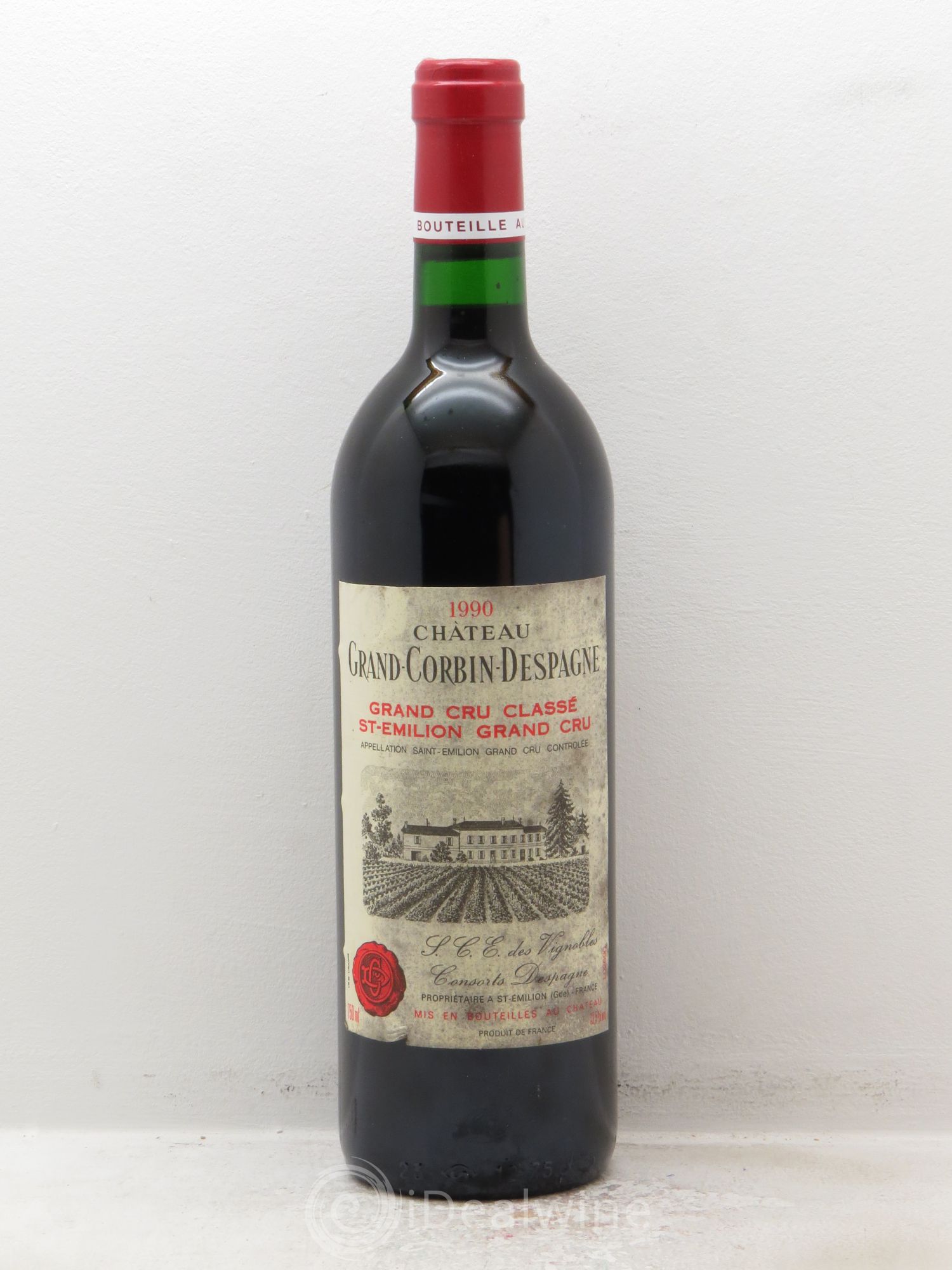 Château Grand Corbin Despagne Grand Cru Classé 1990 - Lot de 6 bouteilles - 0