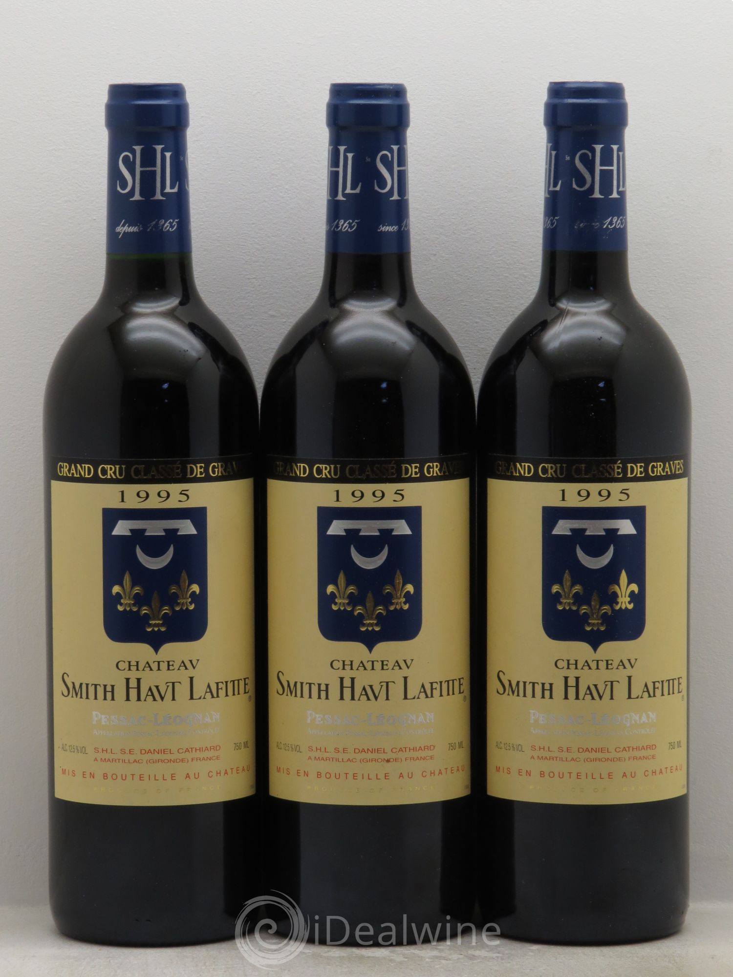Château Smith Haut Lafitte Cru Classé de Graves 1995 - Lot de 3 bouteilles - 0