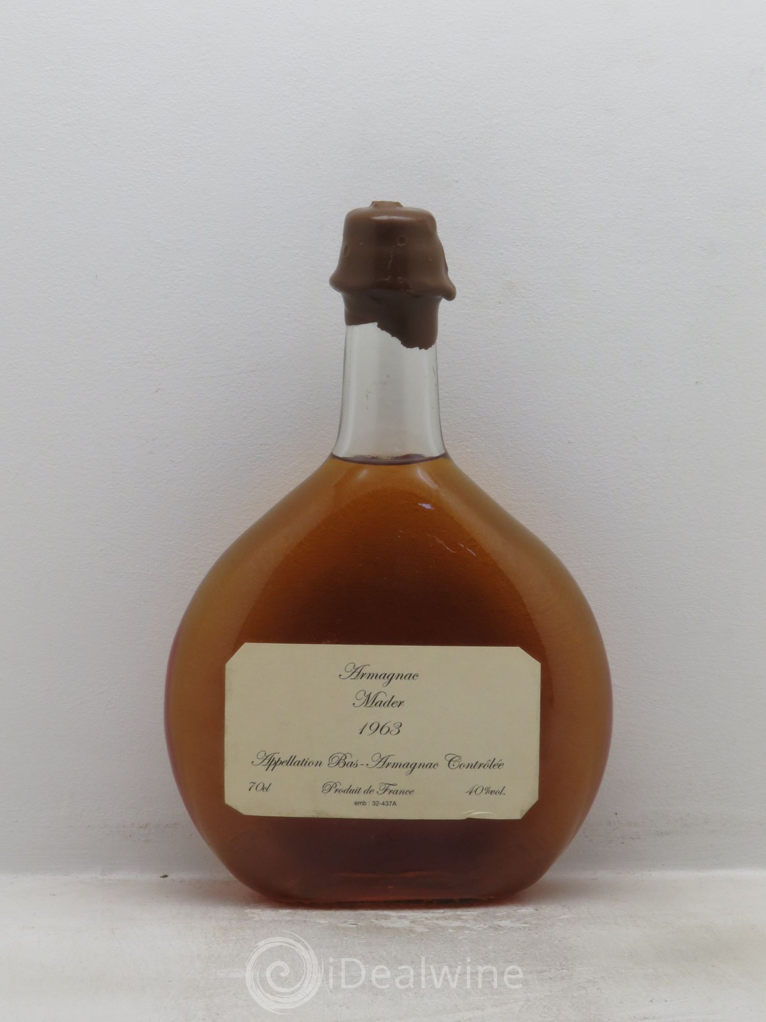 Bas-Armagnac Mader (70cl 40°) 1963 - Posten von 1 Flasche - 0