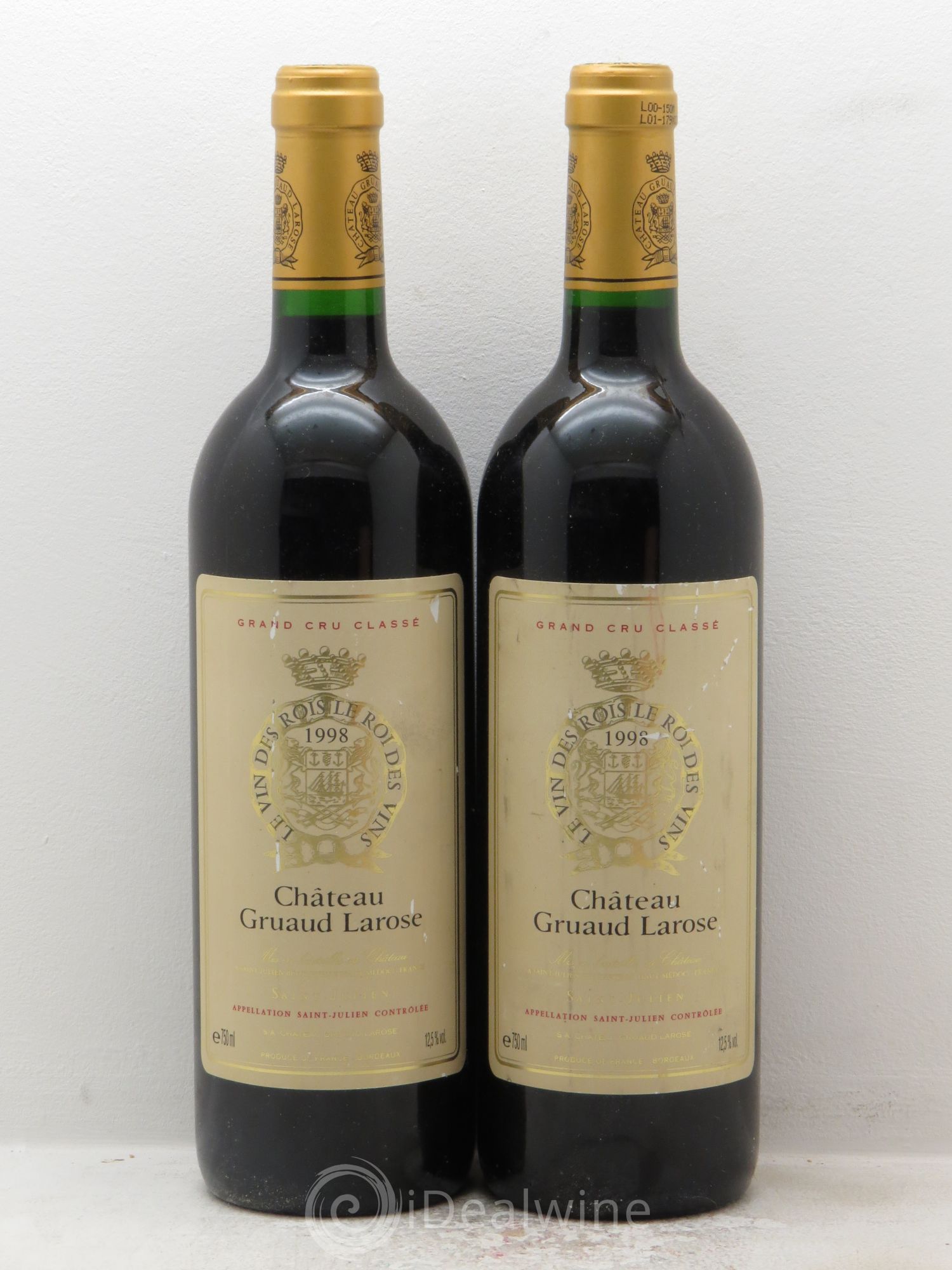 Château Gruaud Larose 2ème Grand Cru Classé 1998 - Lot de 2 bouteilles - 0