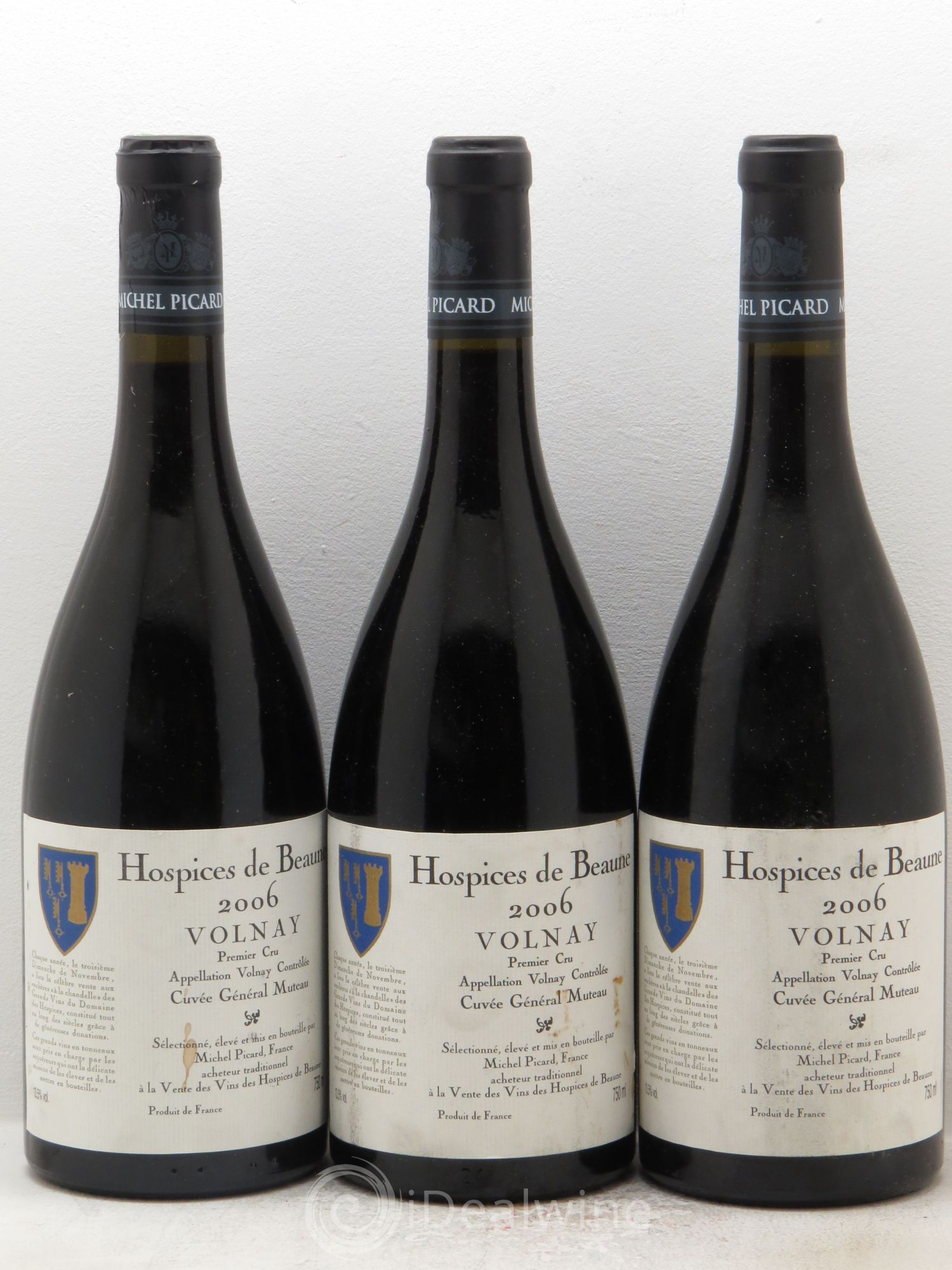 Volnay 1er Cru Cuvée Général Muteau Michel Picard 2006 - Posten von 3 Flaschen - 0