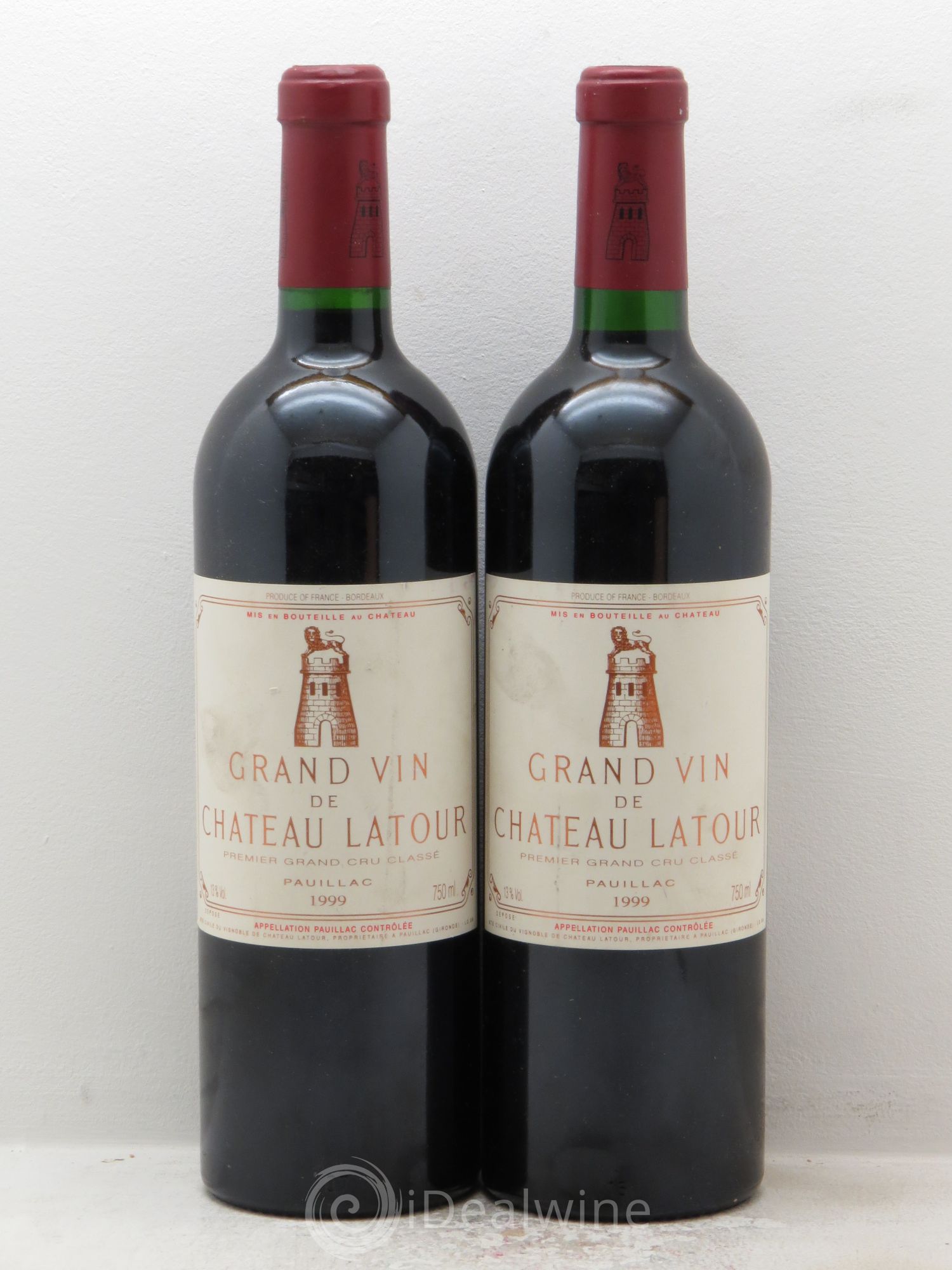 Château Latour 1er Grand Cru Classé 1999 - Lot de 2 bouteilles - 0