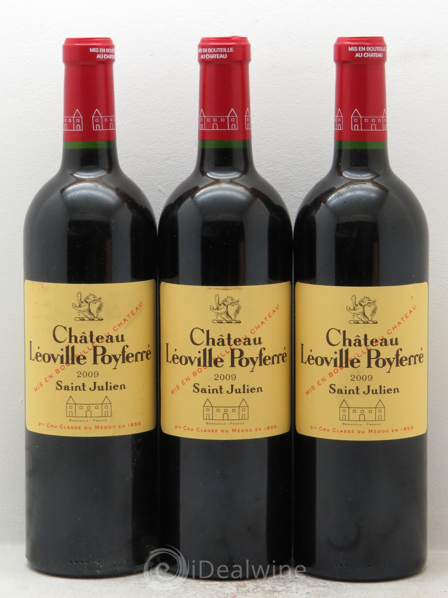 Château Léoville Poyferré 2ème Grand Cru Classé 2009 - Lot de 3 bouteilles - 0