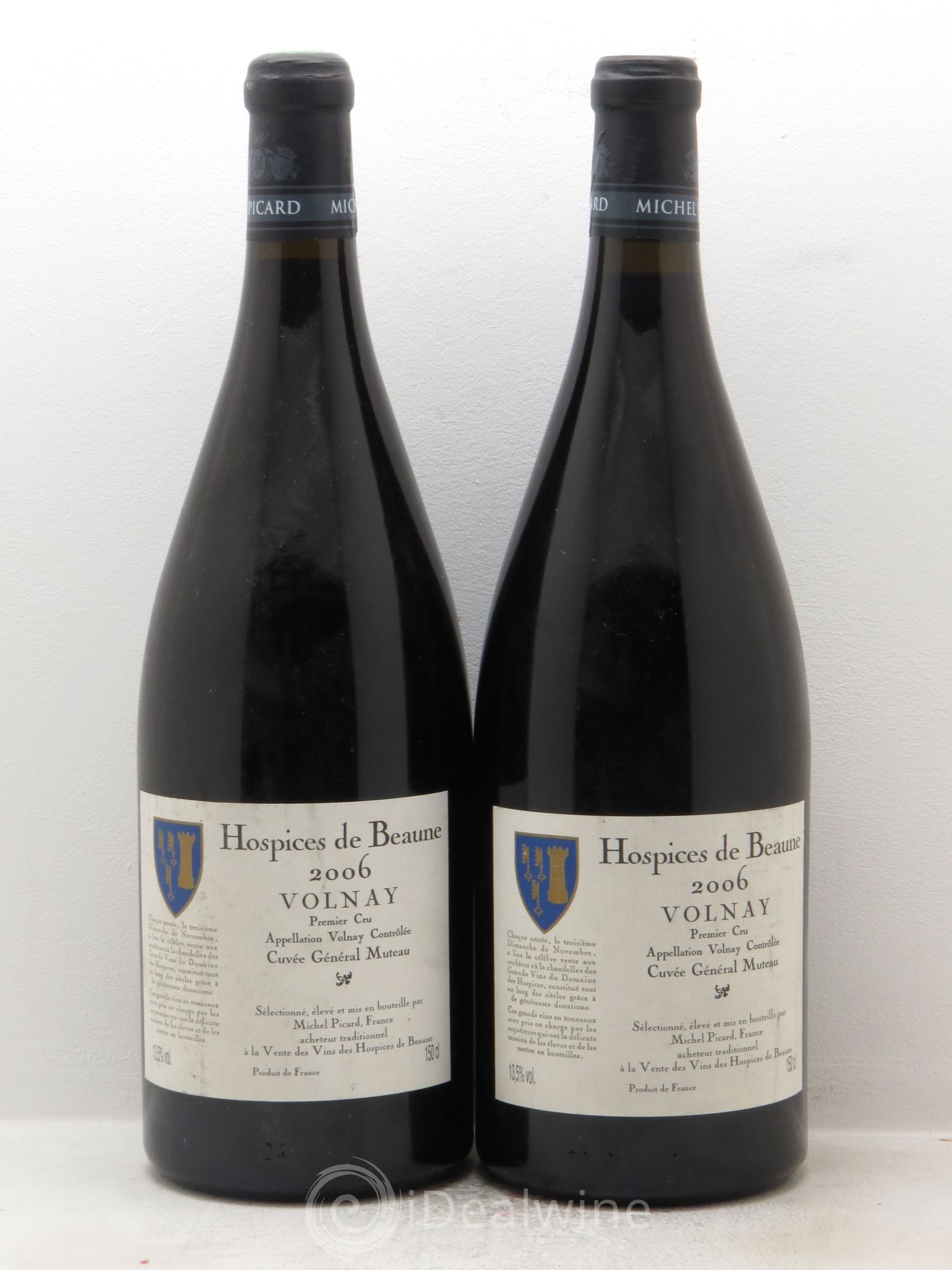 Volnay 1er Cru Cuvée Général Muteau Michel Picard 2006 - Posten von 2 Magnum - 0