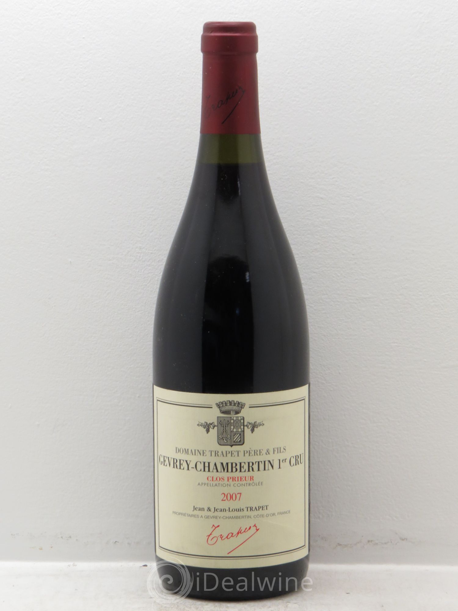 Gevrey-Chambertin 1er Cru Clos Prieur Domaine Trapet 2007 - Lot de 1 bouteille - 0