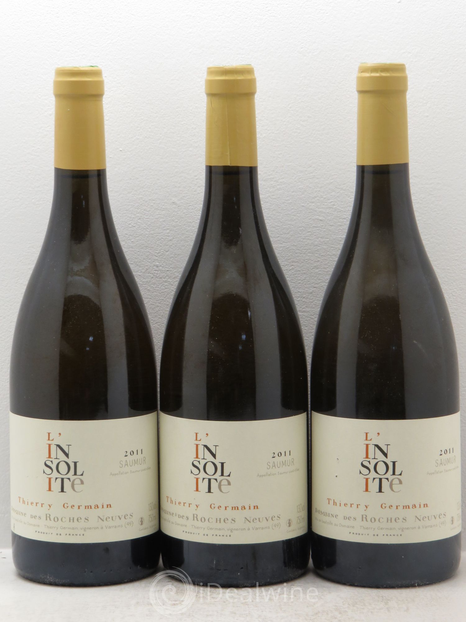 Saumur Insolite Domaine des Roches Neuves - Thierry Germain 2011 - Lot de 3 bouteilles - 0