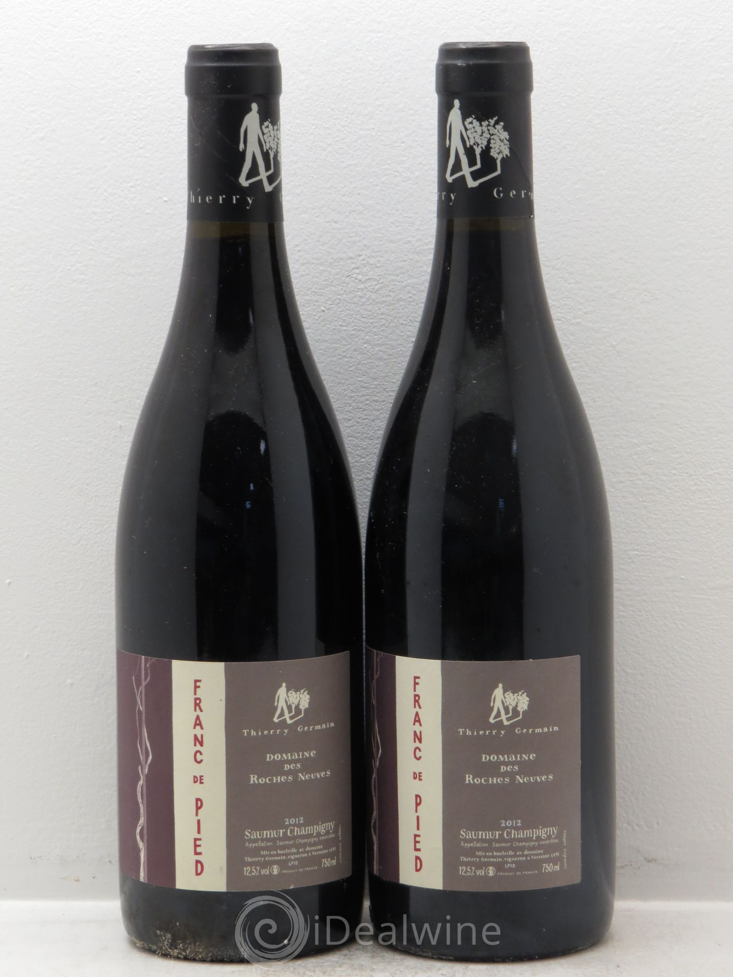 Saumur-Champigny Franc de pied Domaine des Roches Neuves - Thierry Germain 2012 - Lot de 2 bouteilles - 0