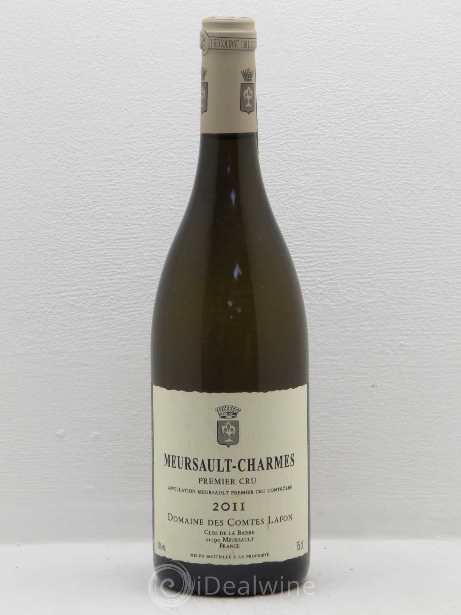 Meursault 1er Cru Charmes Comtes Lafon (Domaine des) 2011 - Lot de 1 bouteille - 0