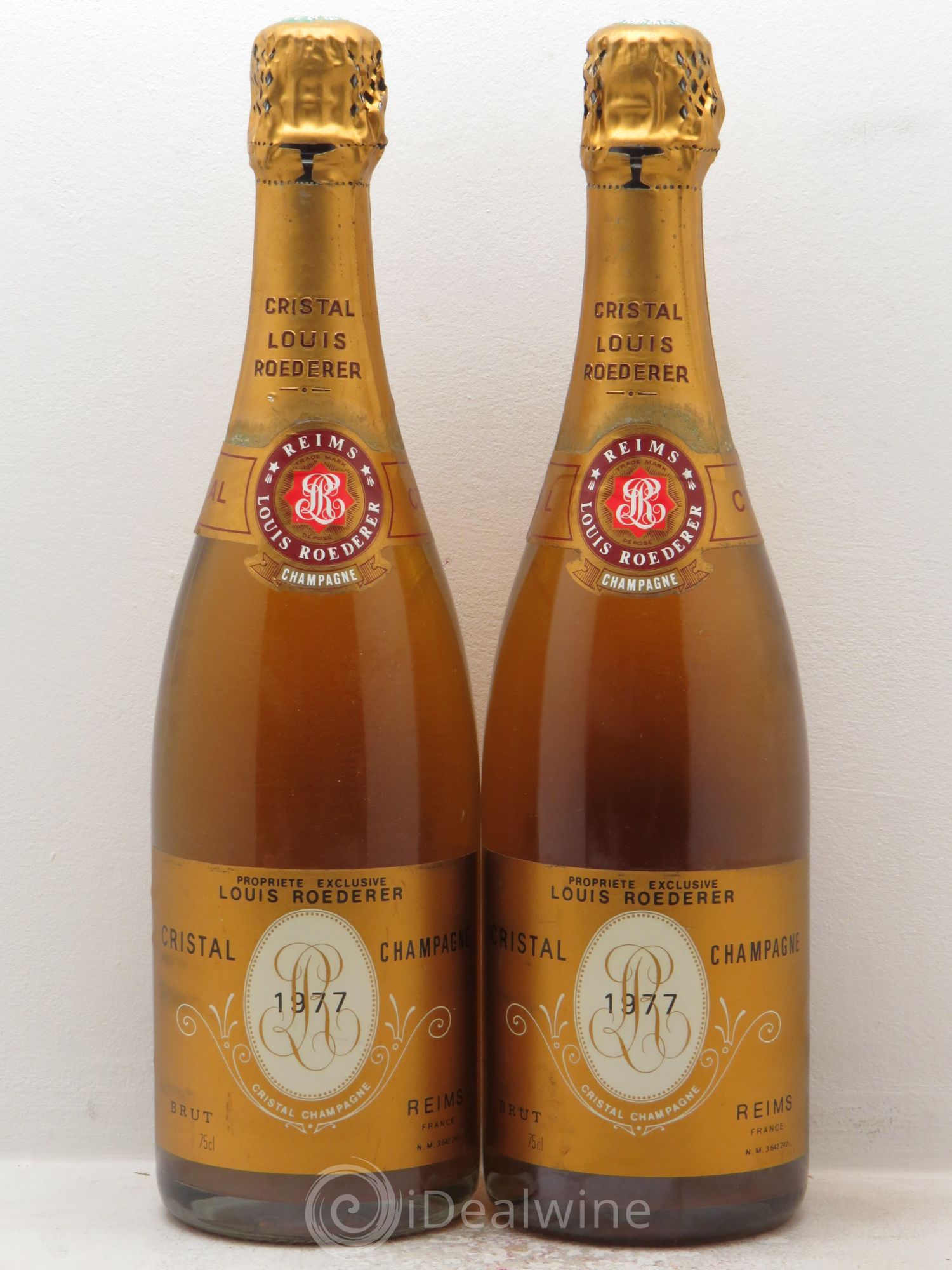 Cristal Louis Roederer 1977 - Lot de 2 bouteilles - 0