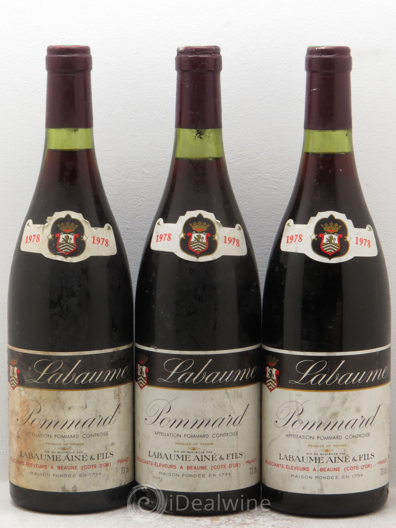 Pommard Labaume 1978 - Posten von 3 Flaschen - 0