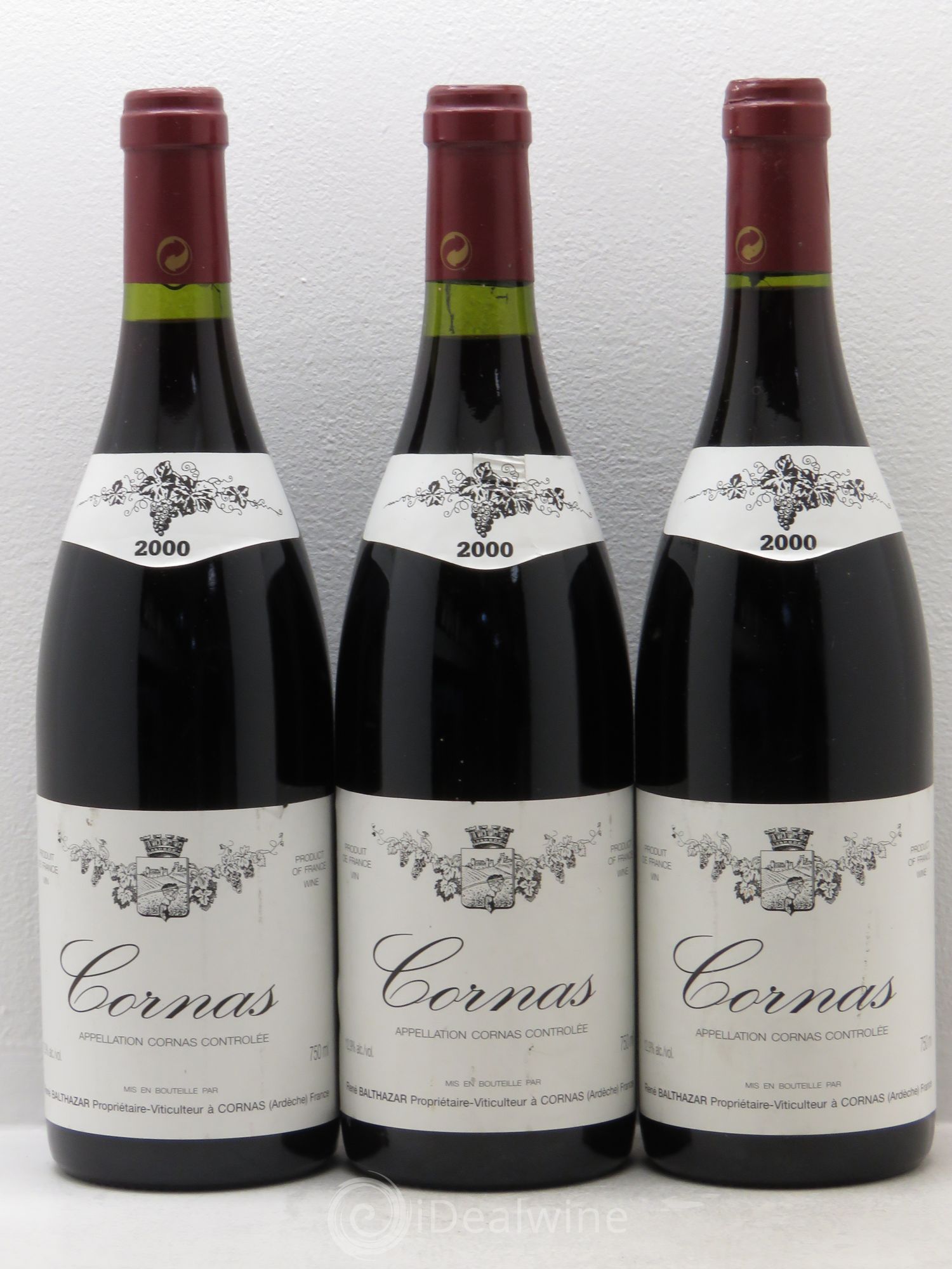 Cornas Balthazar 2000 - Lot de 3 bouteilles - 0