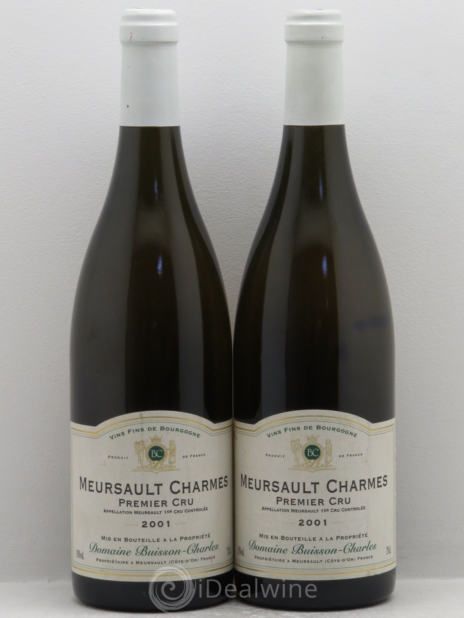 Meursault 1er Cru Buisson Charles 2001 - Lot de 2 bouteilles - 0