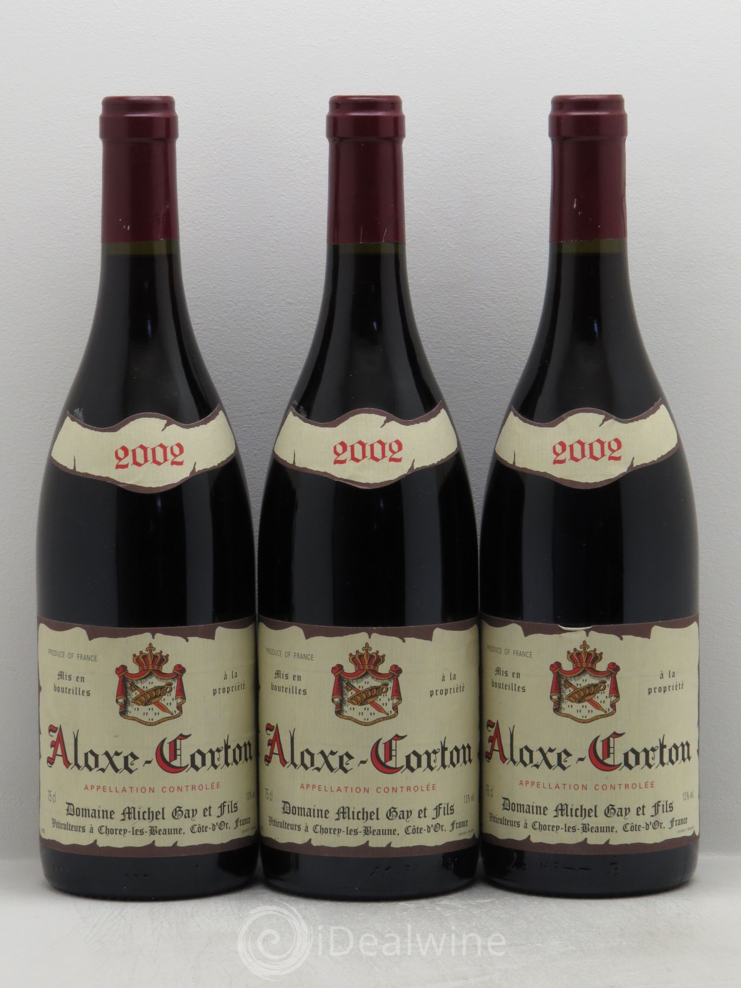 Aloxe-Corton Michel Gay 2002 - Lot de 3 bouteilles - 0