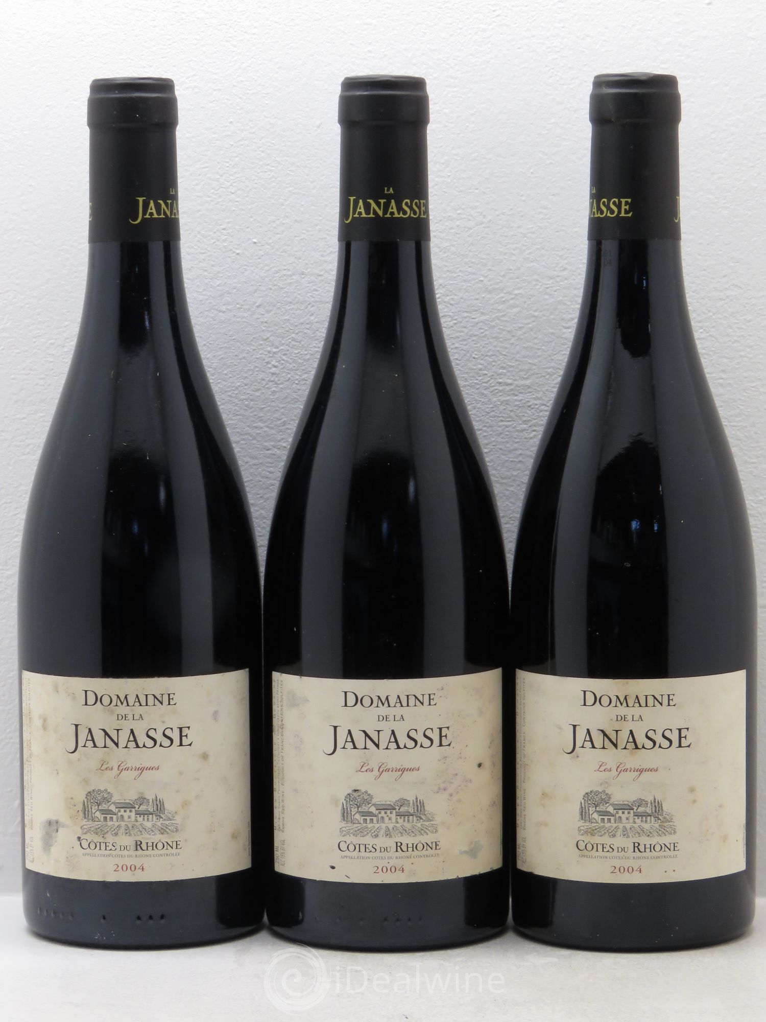 Côtes-du-Rhône La Janasse (Domaine de) Aimé Sabon Les Garrigues 2004 - Lot de 3 bouteilles - 0