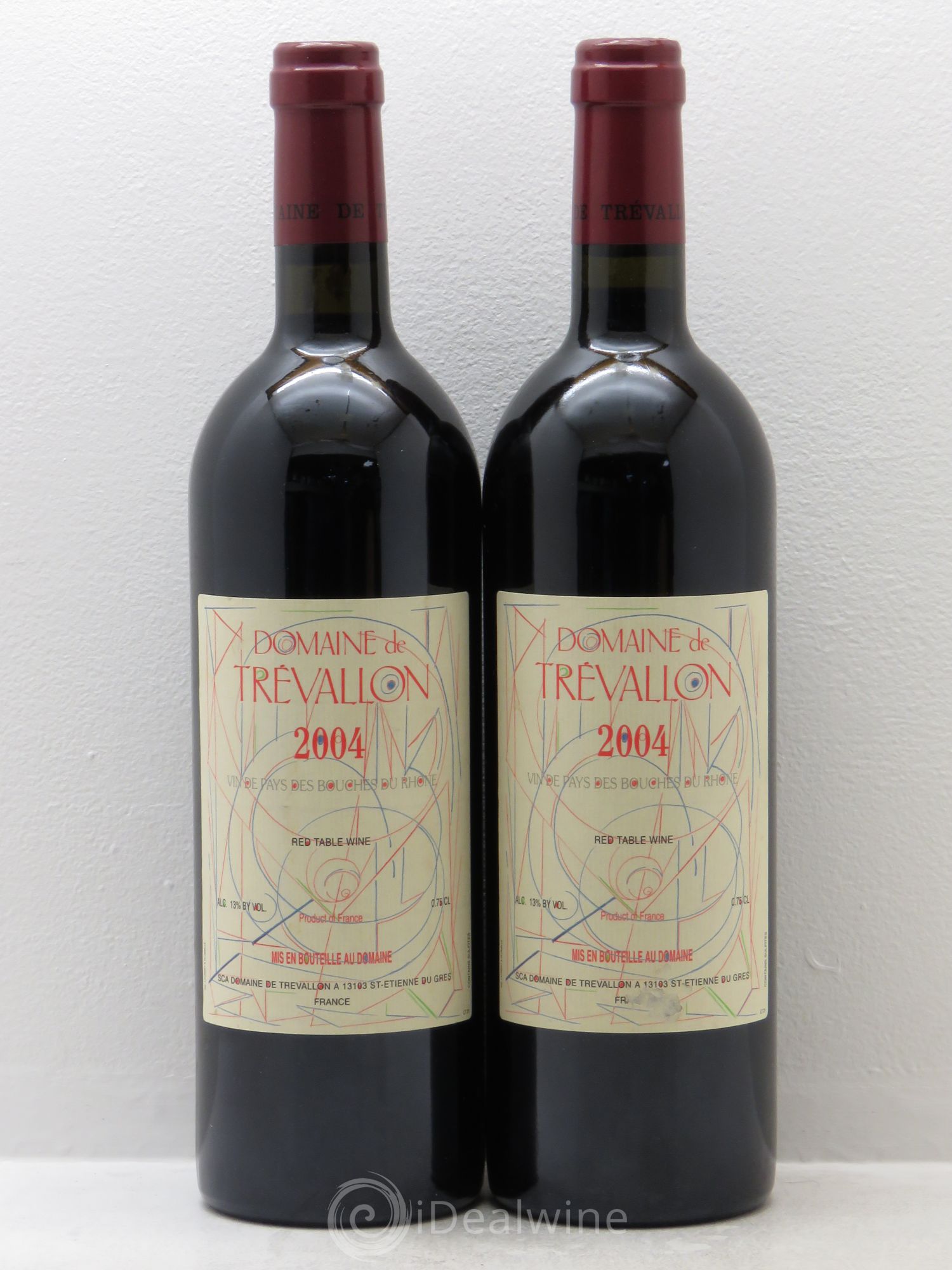 VDP Bouches du Rhône Trévallon (Domaine de) Eloi Dürrbach 2004 - Lot de 2 bouteilles - 0