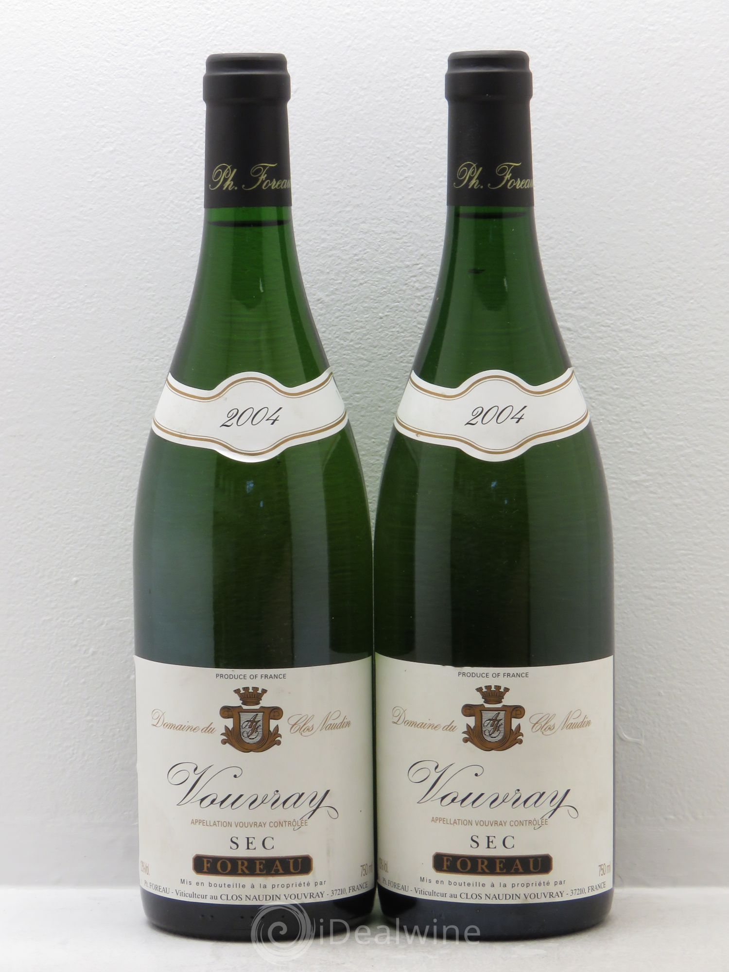 Vouvray Sec Clos Naudin - Philippe Foreau 2004 - Lot de 2 bouteilles - 0