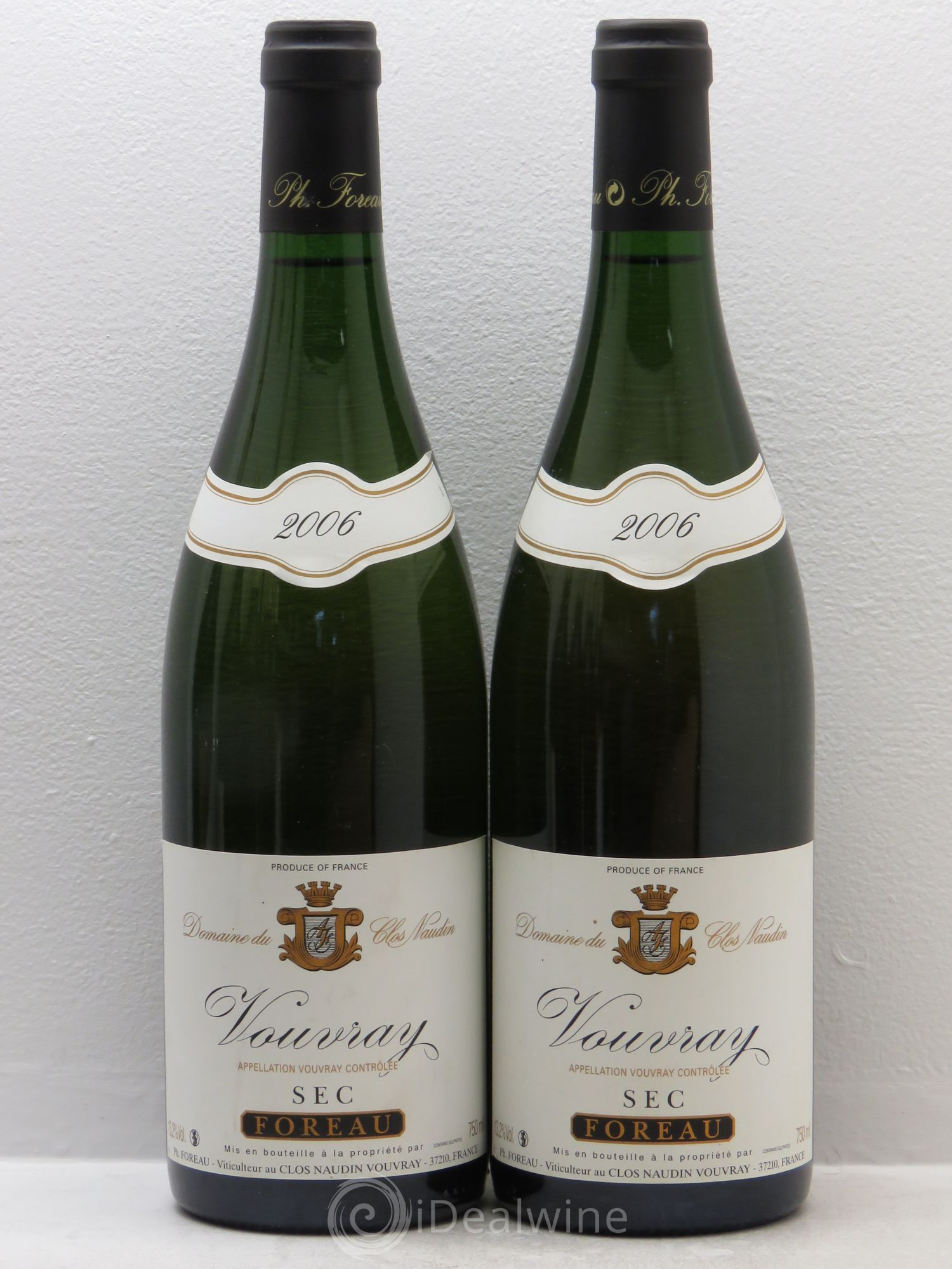 Vouvray Sec Clos Naudin - Philippe Foreau 2006 - Lot de 2 bouteilles - 0