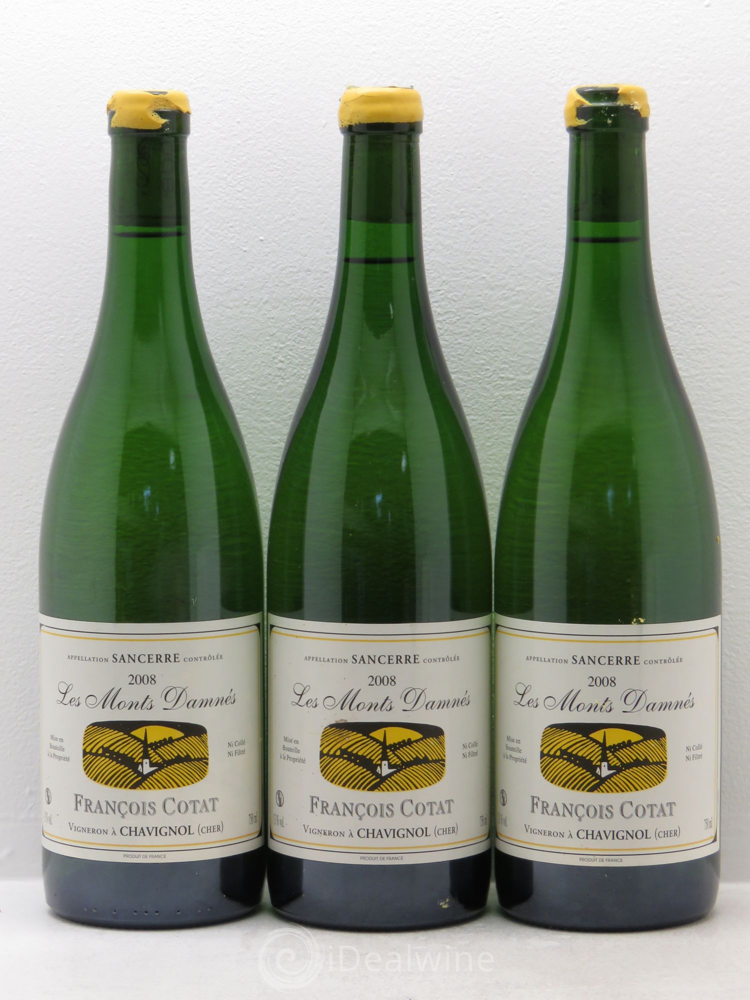Sancerre Les Monts Damnés François Cotat 2008 - Lot de 3 bouteilles - 0