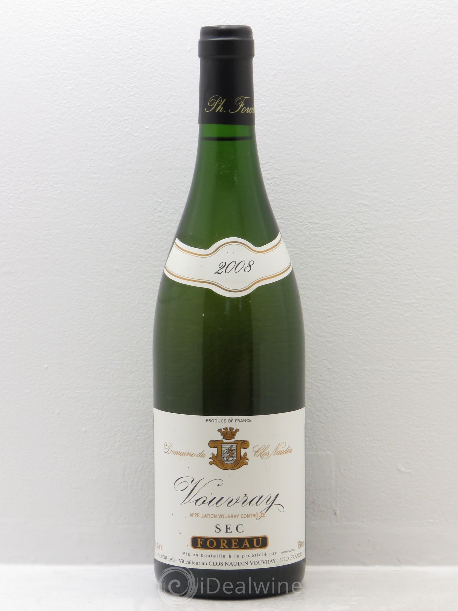 Vouvray Sec Clos Naudin - Philippe Foreau 2008 - Lot de 6 bouteilles - 0
