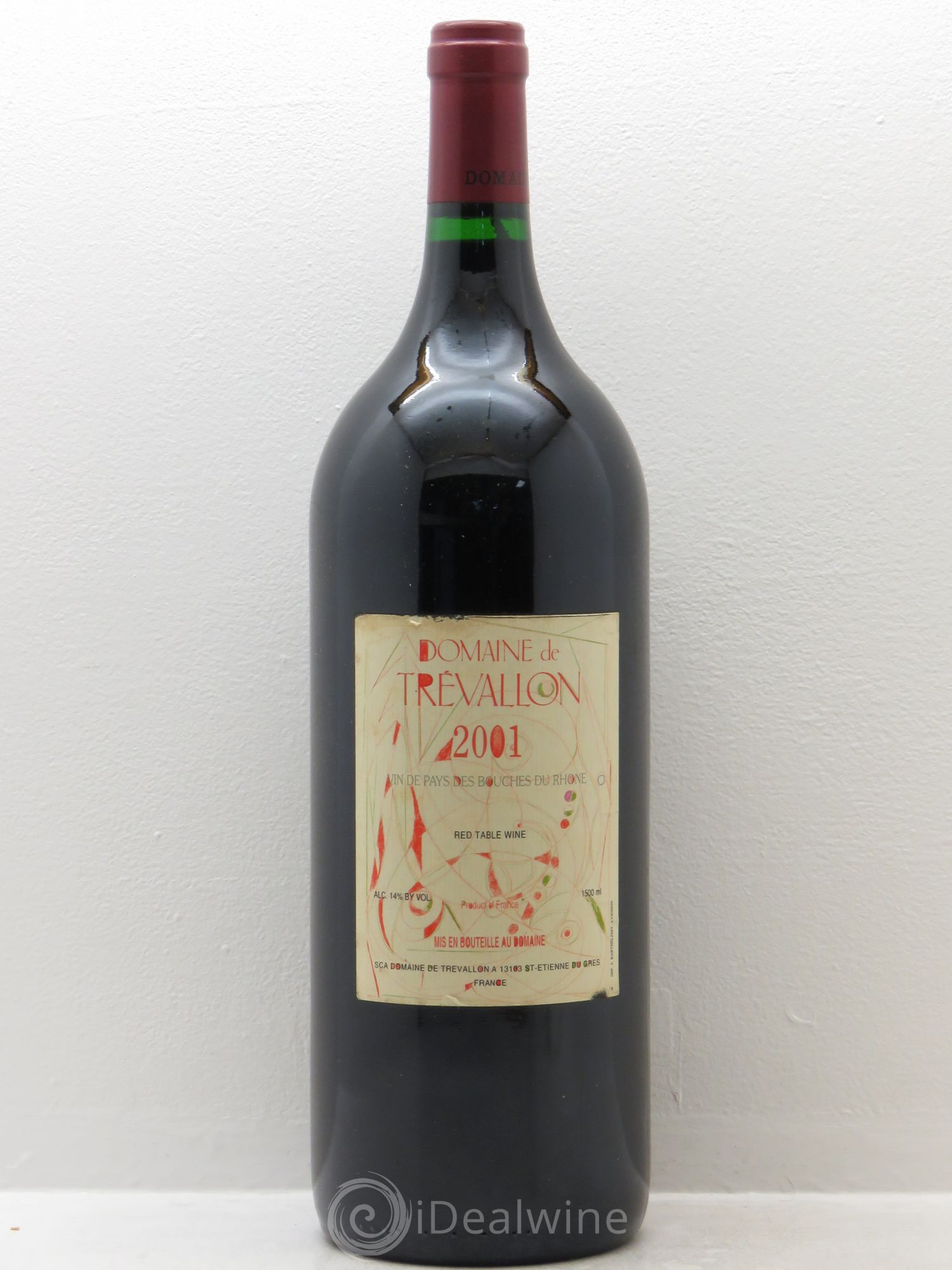 VDP Bouches du Rhône Trévallon (Domaine de) Eloi Dürrbach 2001 - Lot de 1 magnum - 0