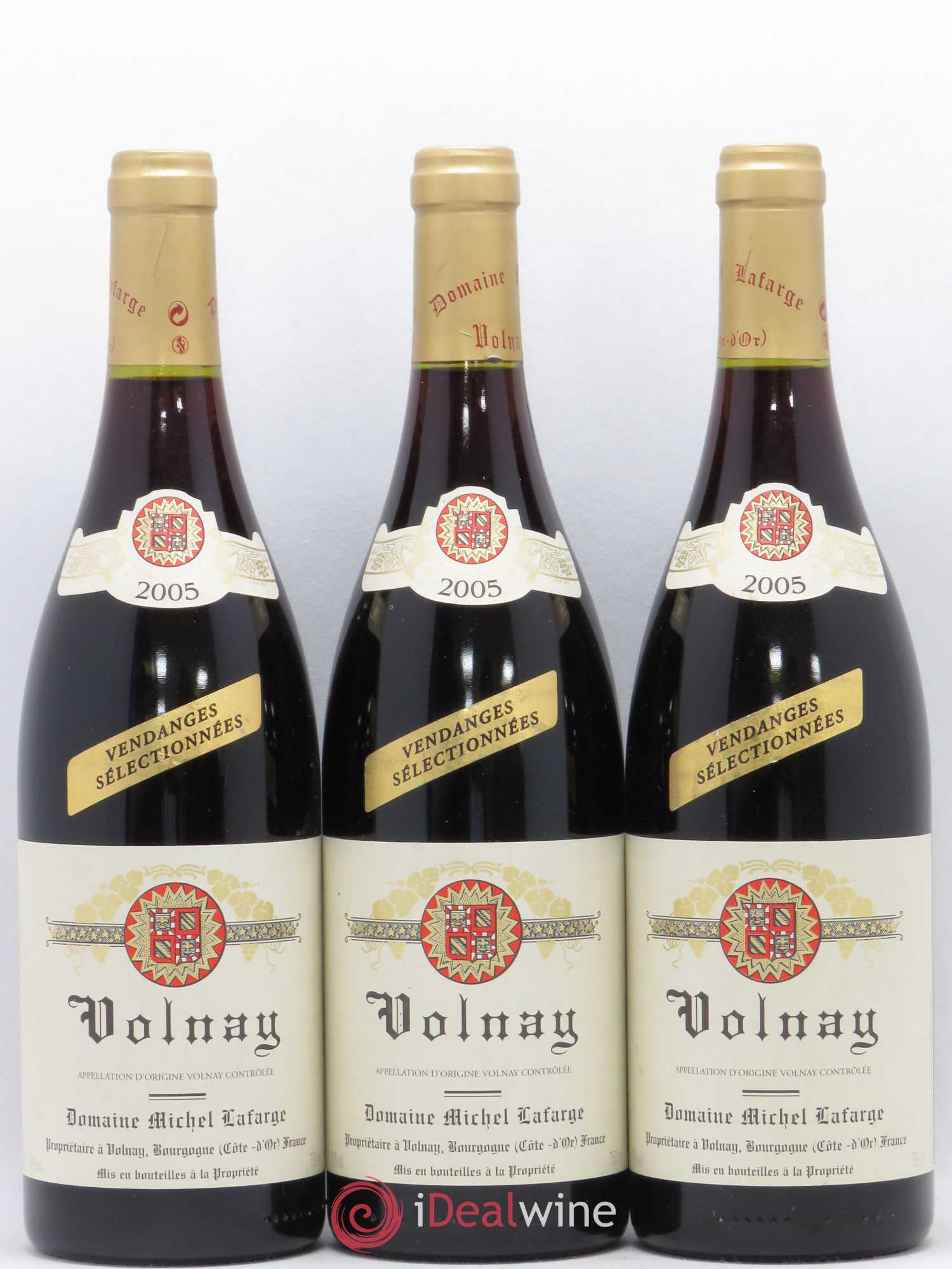 Volnay Vendanges sélectionnées Lafarge (Domaine) 2005 - Lot de 3 bouteilles - 0