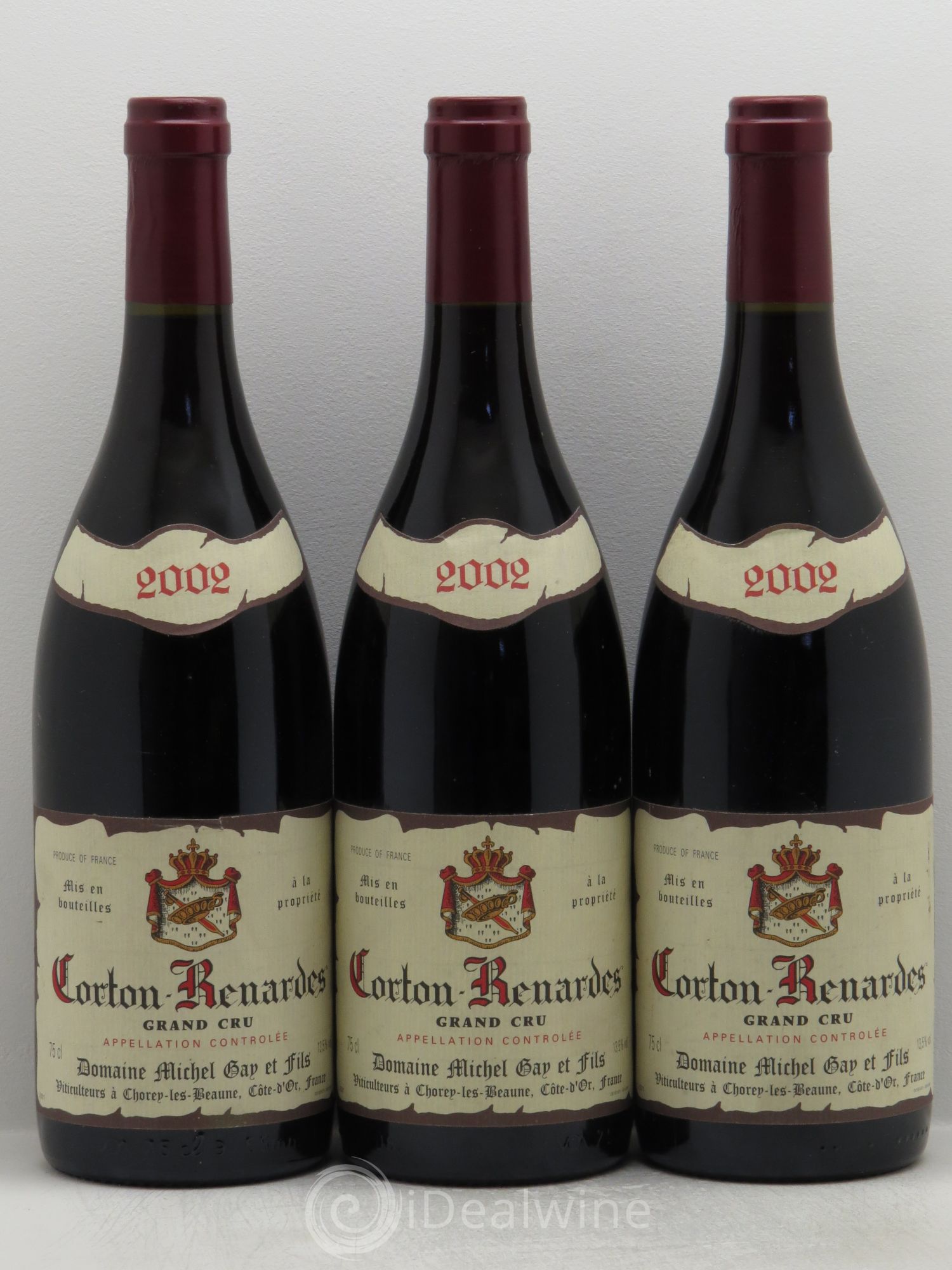 Corton Grand Cru Michel Gay 2002 - Lot de 3 bouteilles - 0