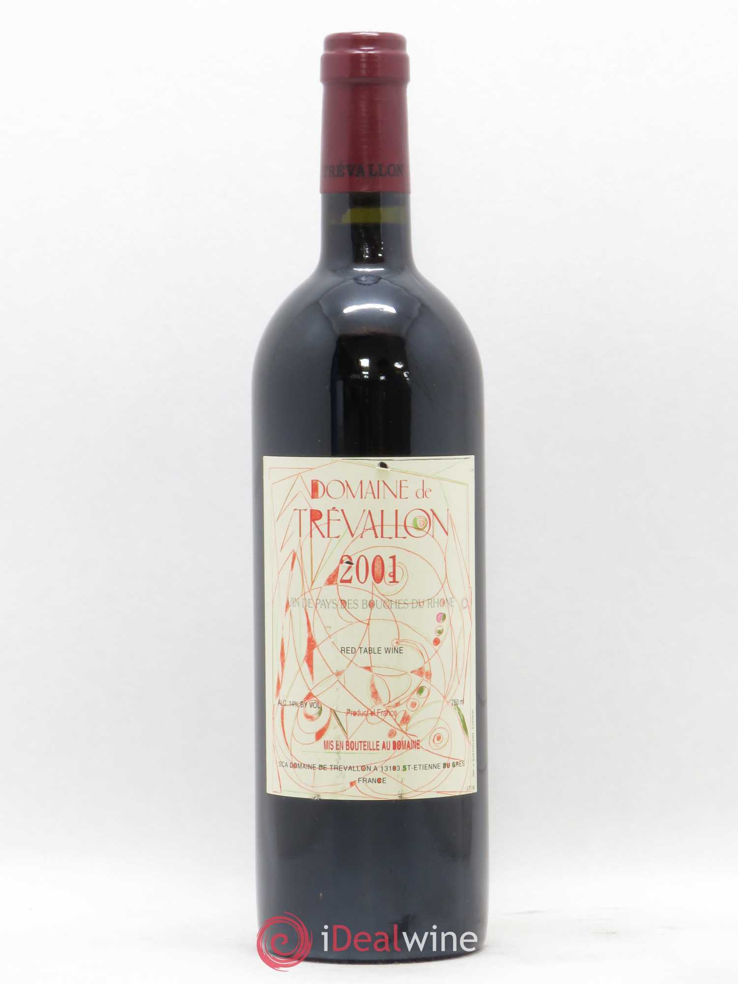 VDP Bouches du Rhône Trévallon (Domaine de) Eloi Dürrbach 2001 - Lot de 1 bouteille - 0