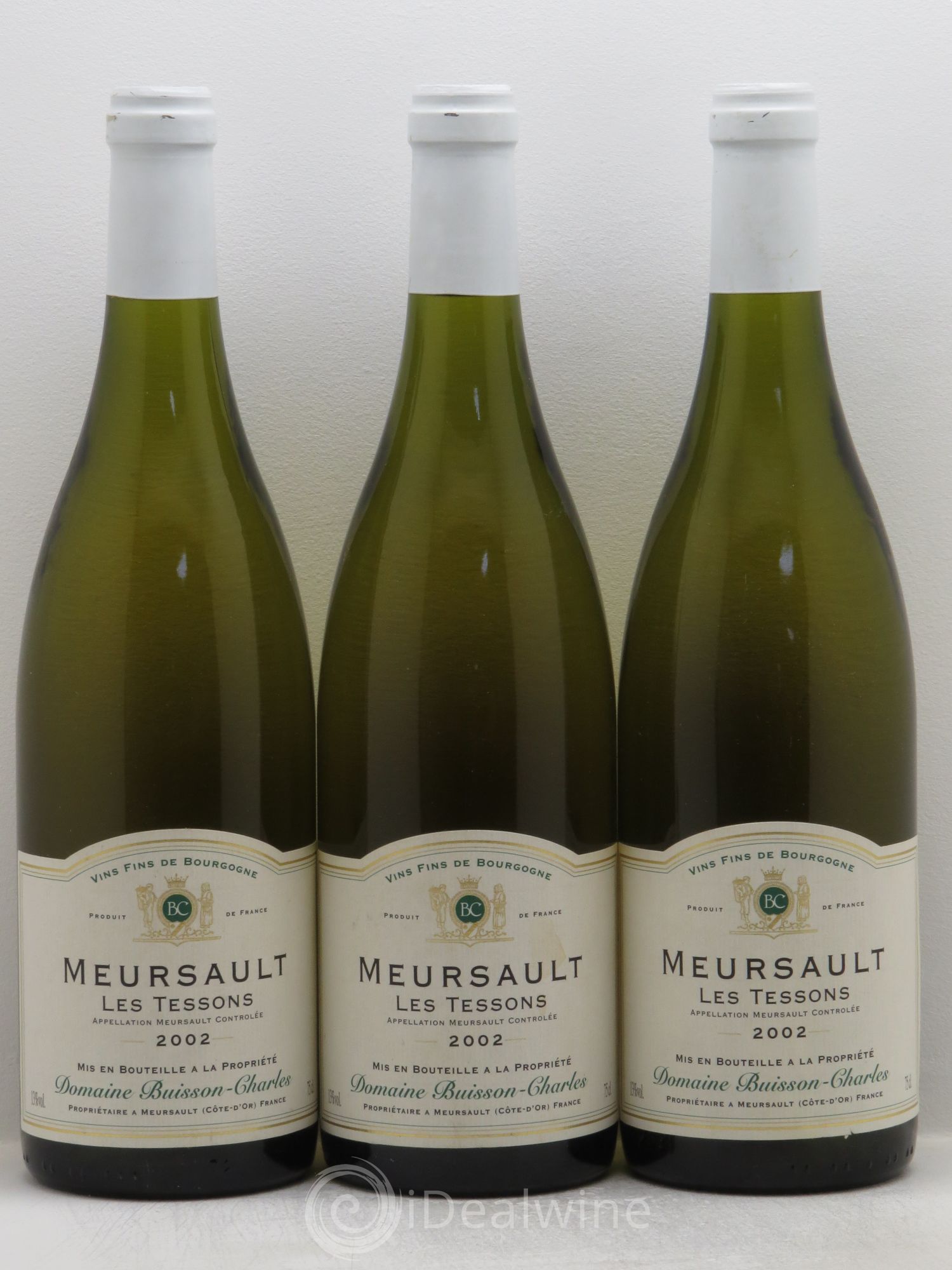 Meursault Les Tessons Buisson Charles 2002 - Posten von 3 Flaschen - 0