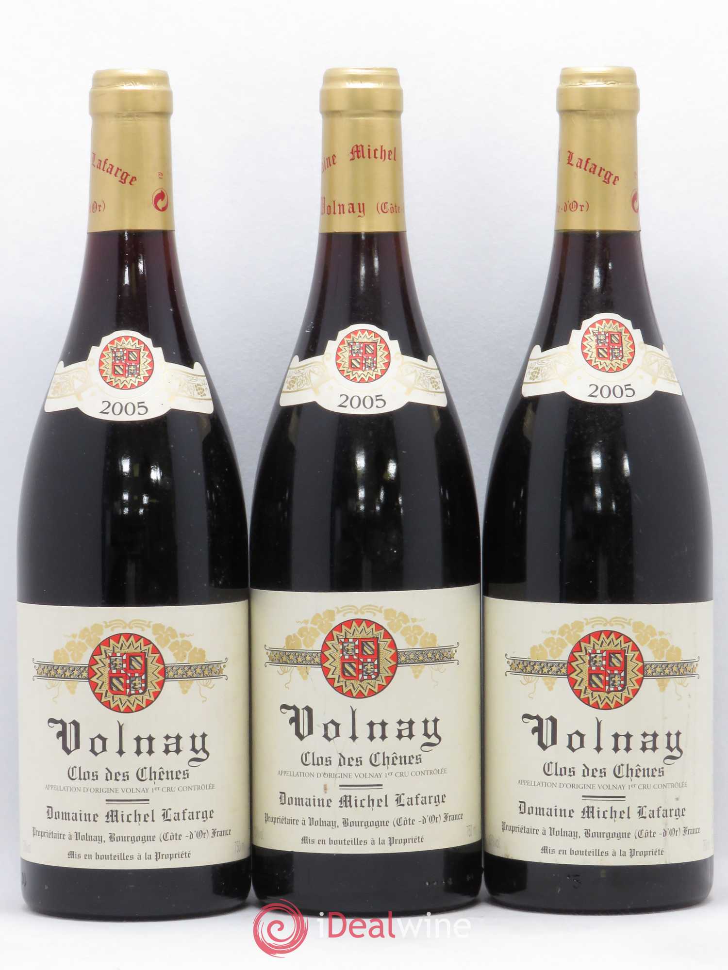 Volnay 1er Cru Clos des Chênes Lafarge (Domaine) 2005 - Lot de 3 bouteilles - 0